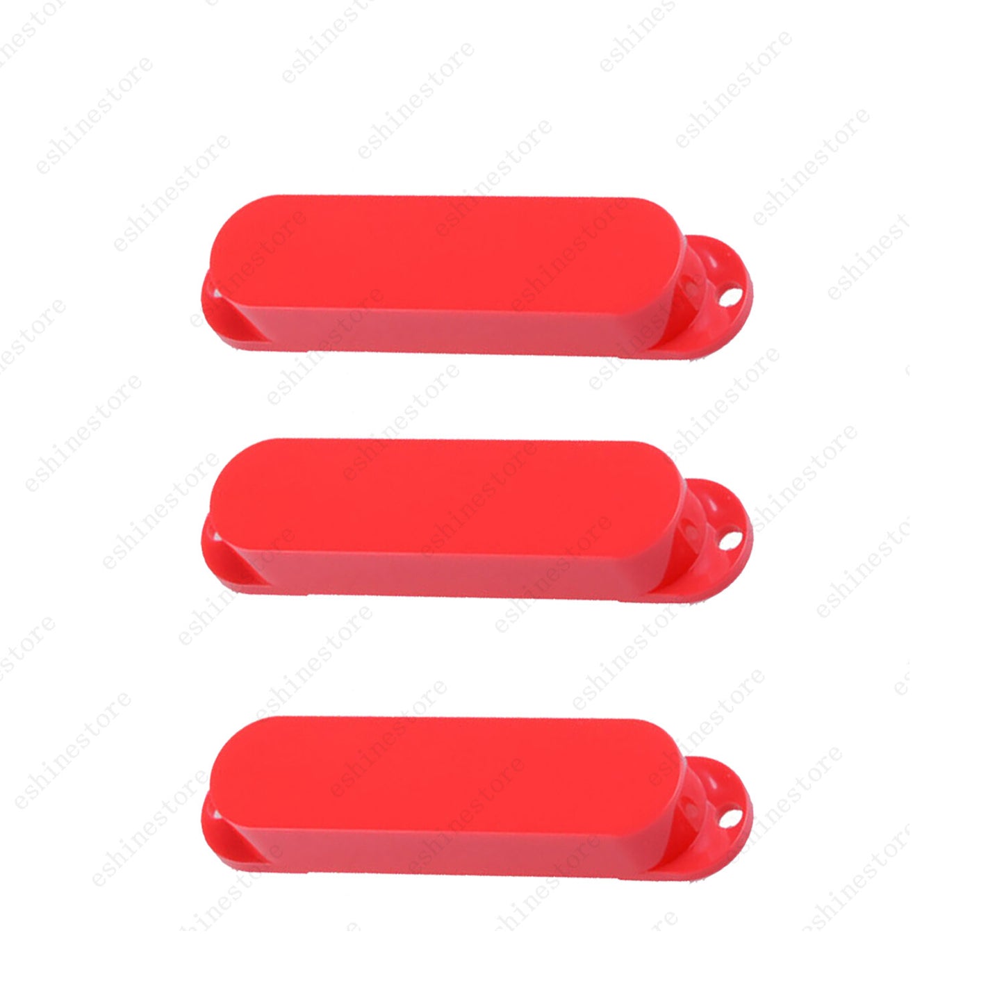 3 Pcs Plastic No Hole SSS Single Coil Pickup Covers For Fender SQ Strat 12 Color