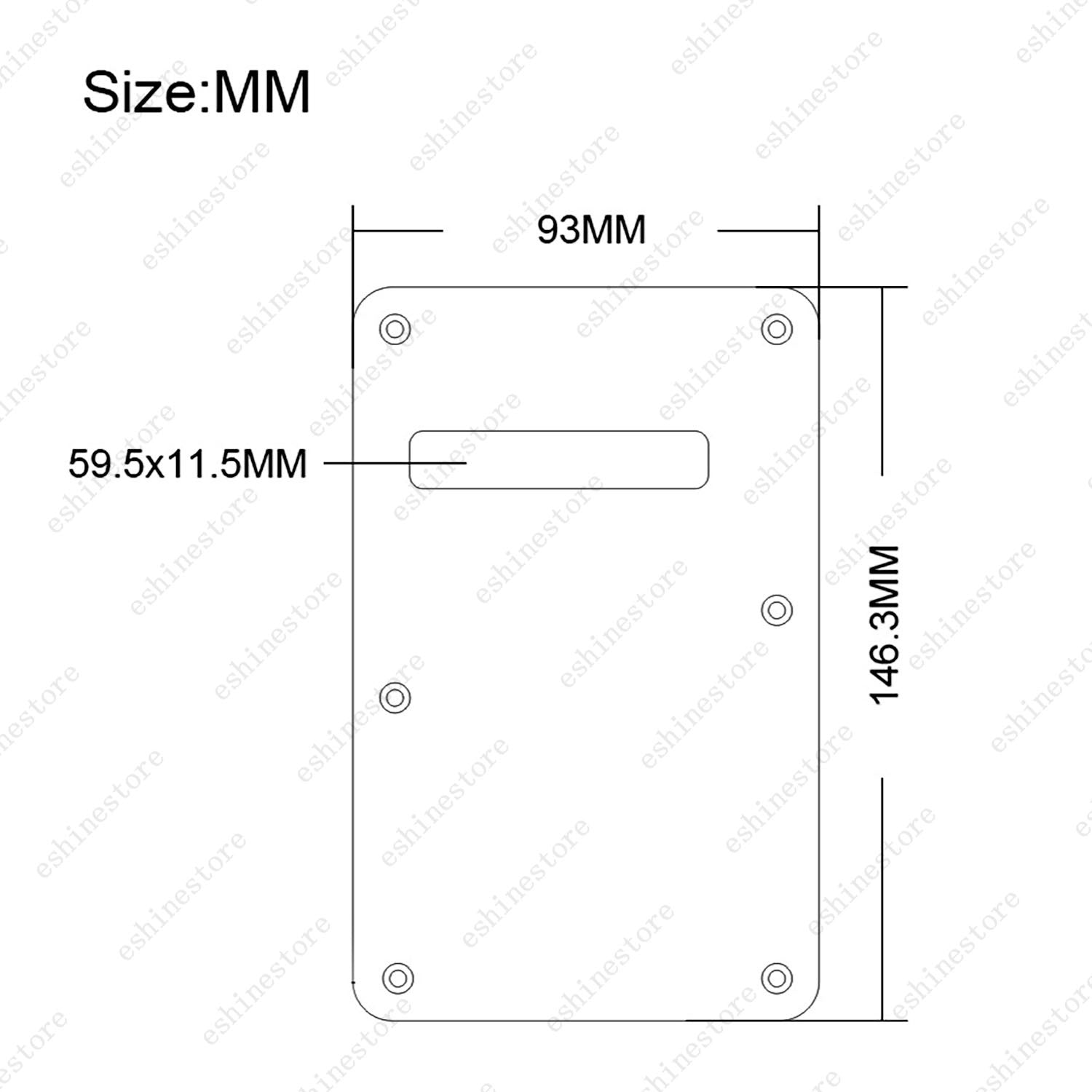 Electric Guitar Tremolo Cover Back Plate Trem Spring Cover For Strat 10Colors