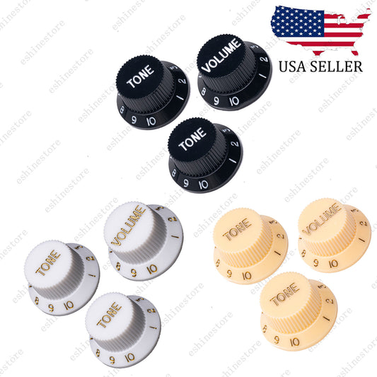 2T1V Guitar Knobs Set 24 Spline CTS fit 1 Volume 2 Tone Knob For Stratocaster