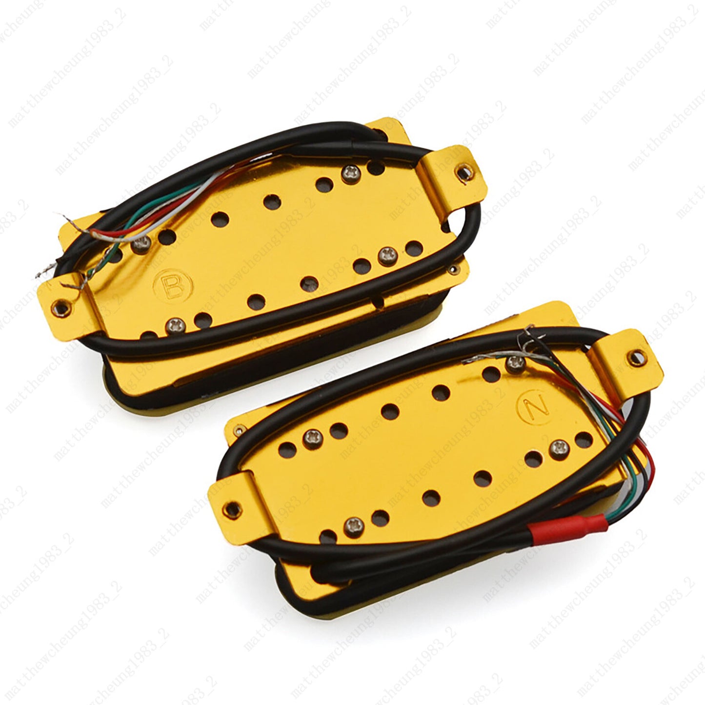 Alnico V Humbucker Pickups - Double Coil for Guitar - High Output Umbrella Head