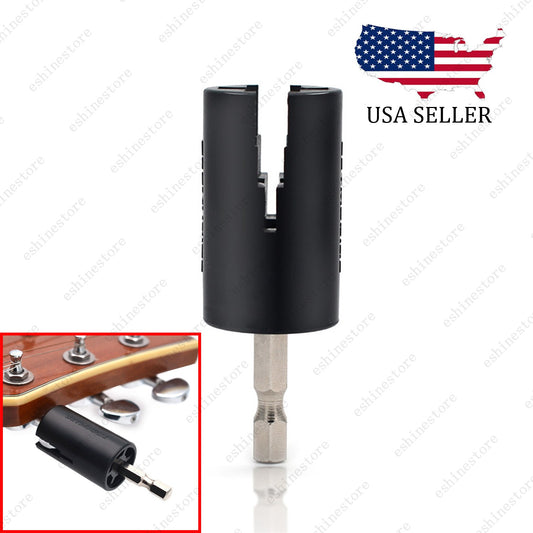 Guitar String Winder Head Hex-Electric Drill Tuning-Peg Puller Maintenance Tool