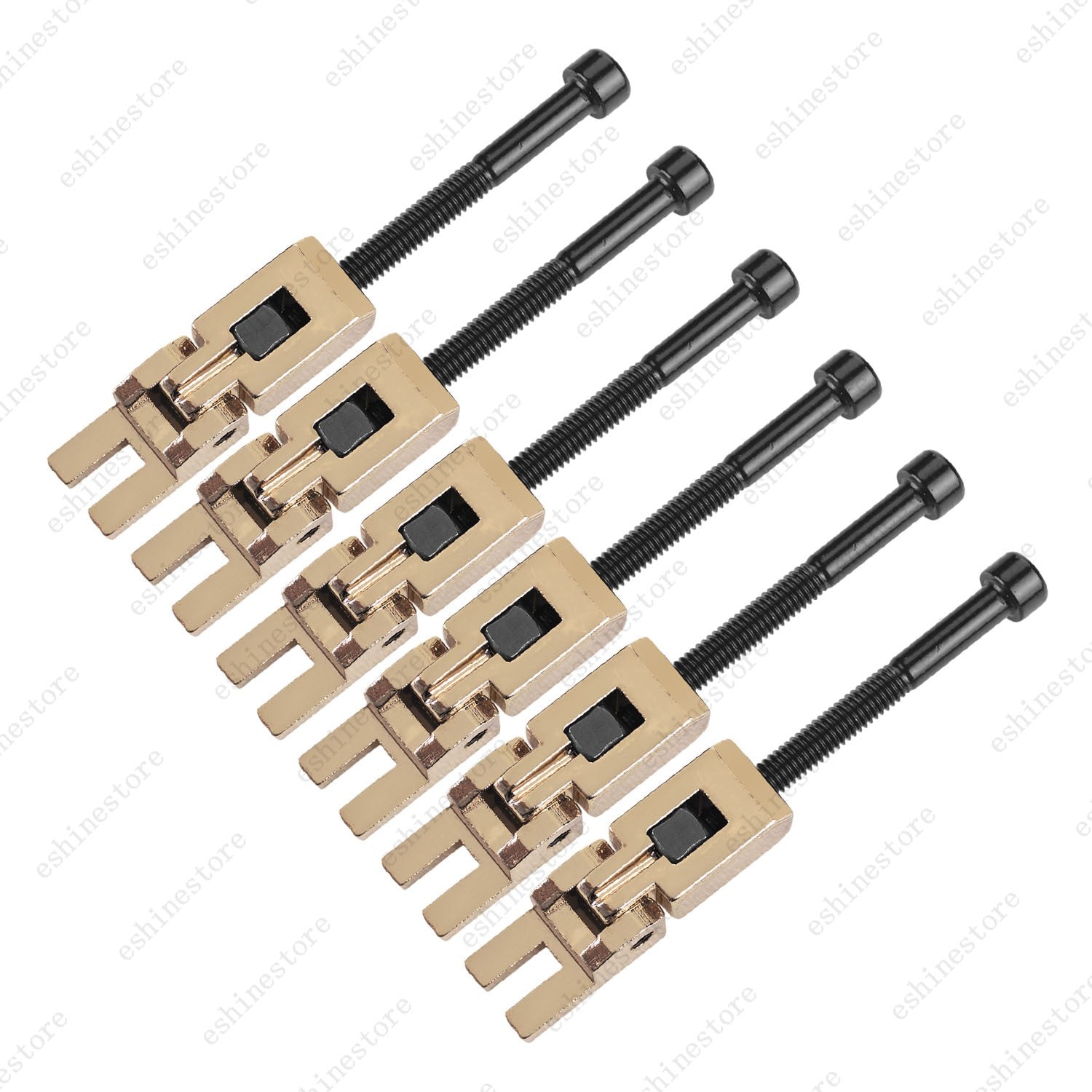 Set of 6 Double Locking System Tremolo Locked Saddles for Floyd Rose 3Colors
