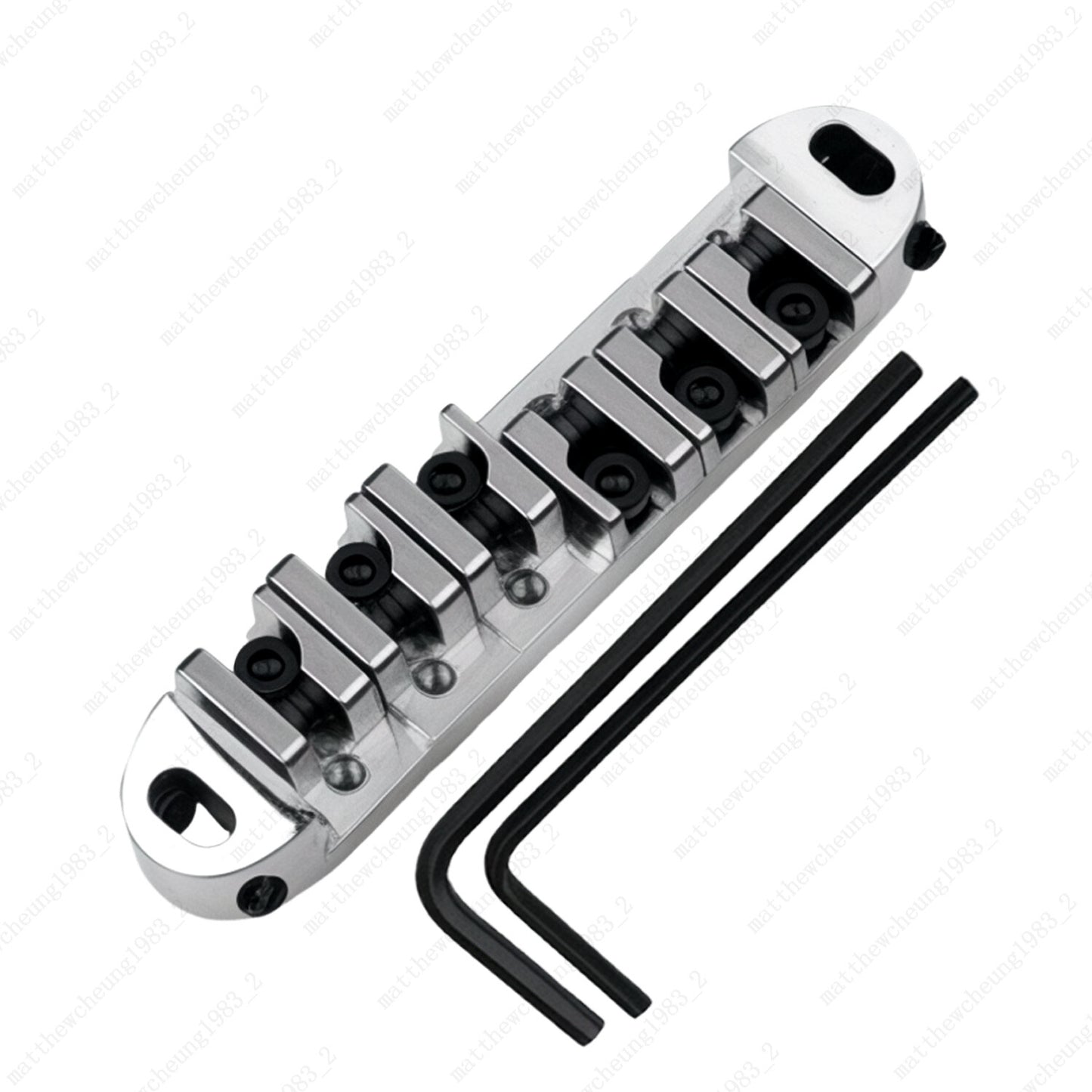 Tune-O-Matic Adjustable Roller Saddle Bridge For Les Paul SG ES-No Stud & Posts