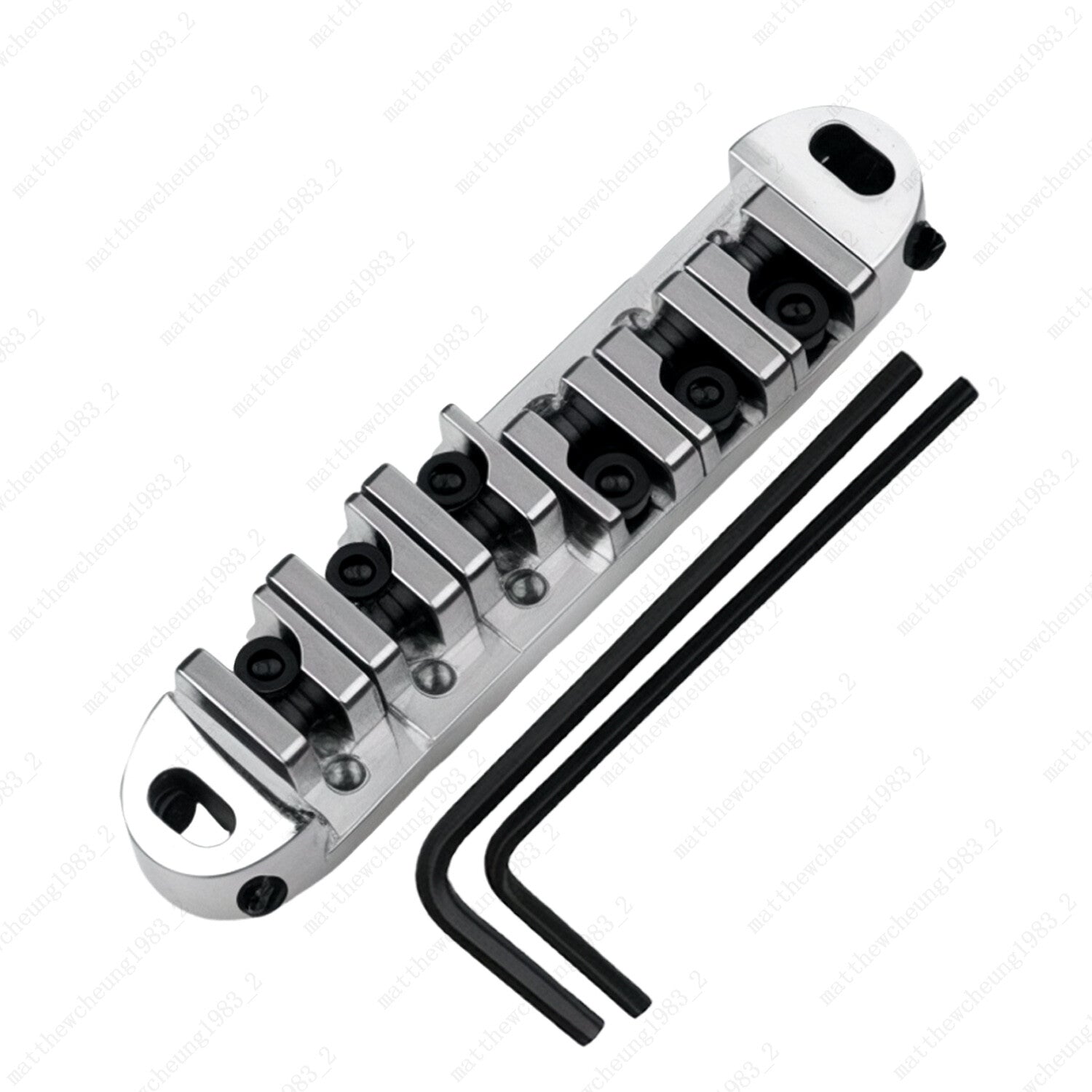 Tune-O-Matic Adjustable Roller Saddle Bridge For Les Paul SG ES-No Stud & Posts