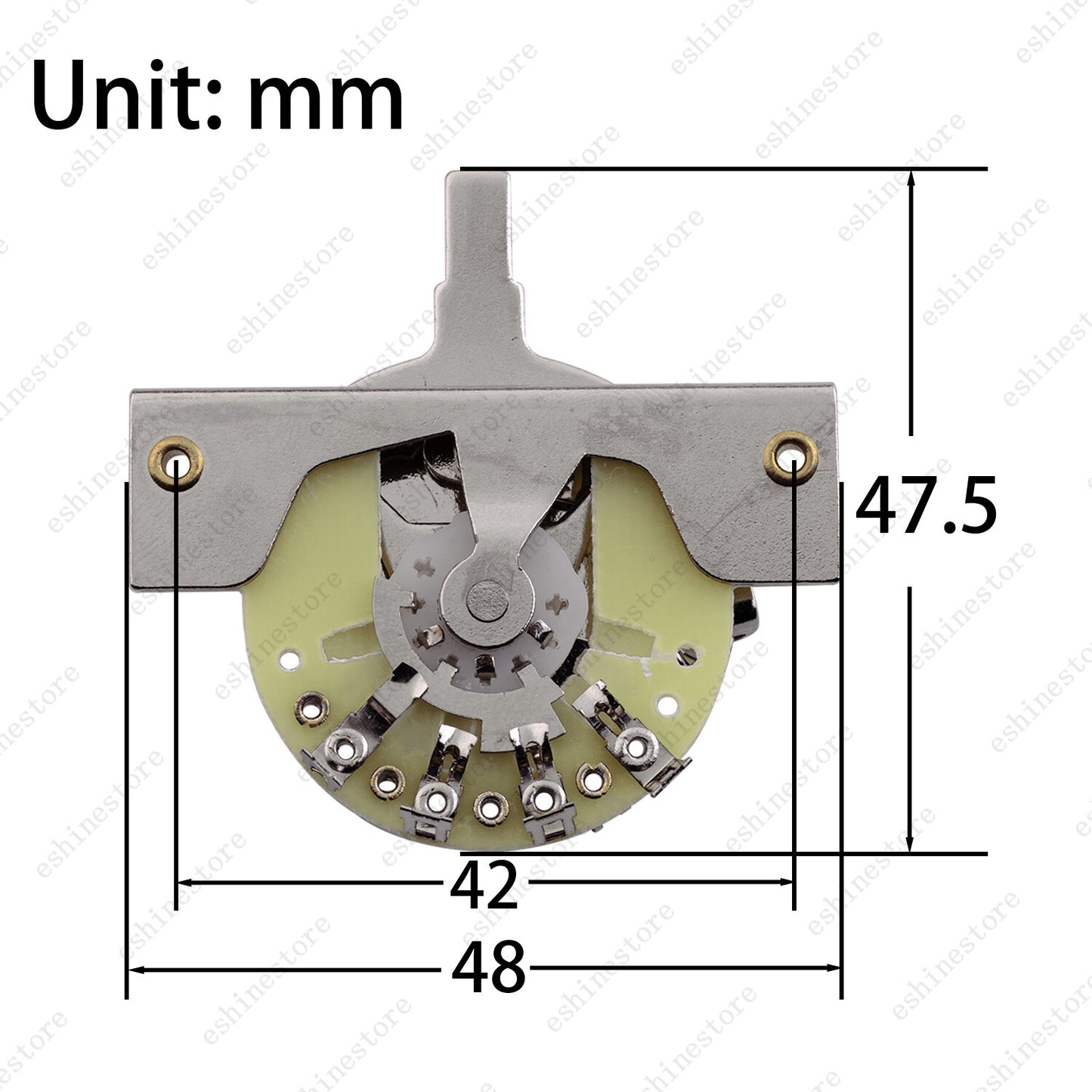 Electric Guitar 5-Way Spring-action Lever Switch Pickup Selector for Start SQ