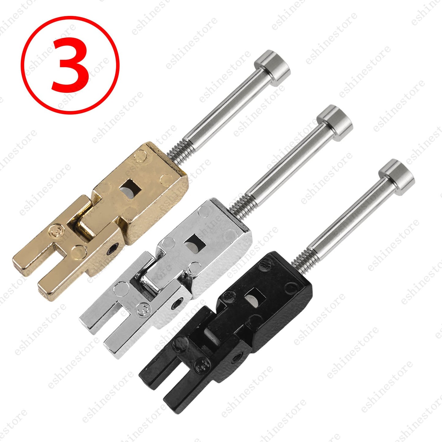 Double Locking Tremolo Bridge Saddles w/ Titanium Screw & Block For Floyd Rose