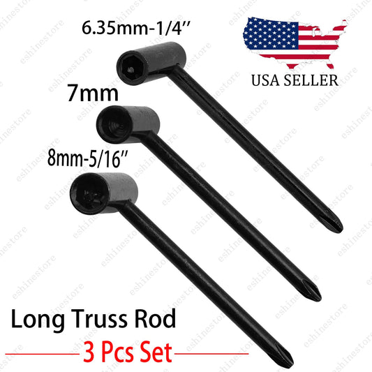 3 Size Guitar Long Truss Rod Wrench Guitar Neck Box Repaire Adjustment Wrench