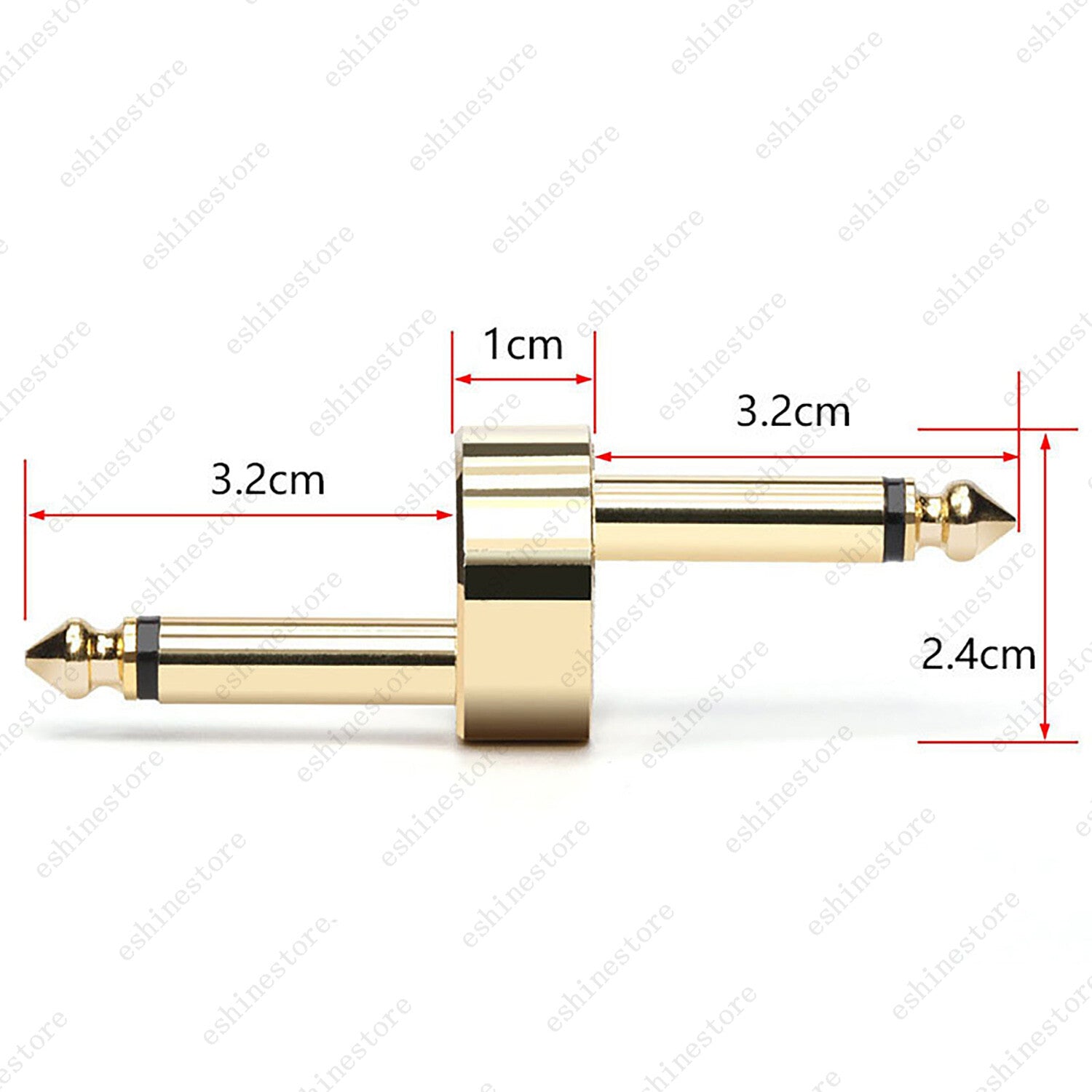 Z type Guitar Effect Pedal Coupler Connector 1/4'' Connecting Head Guitar Parts