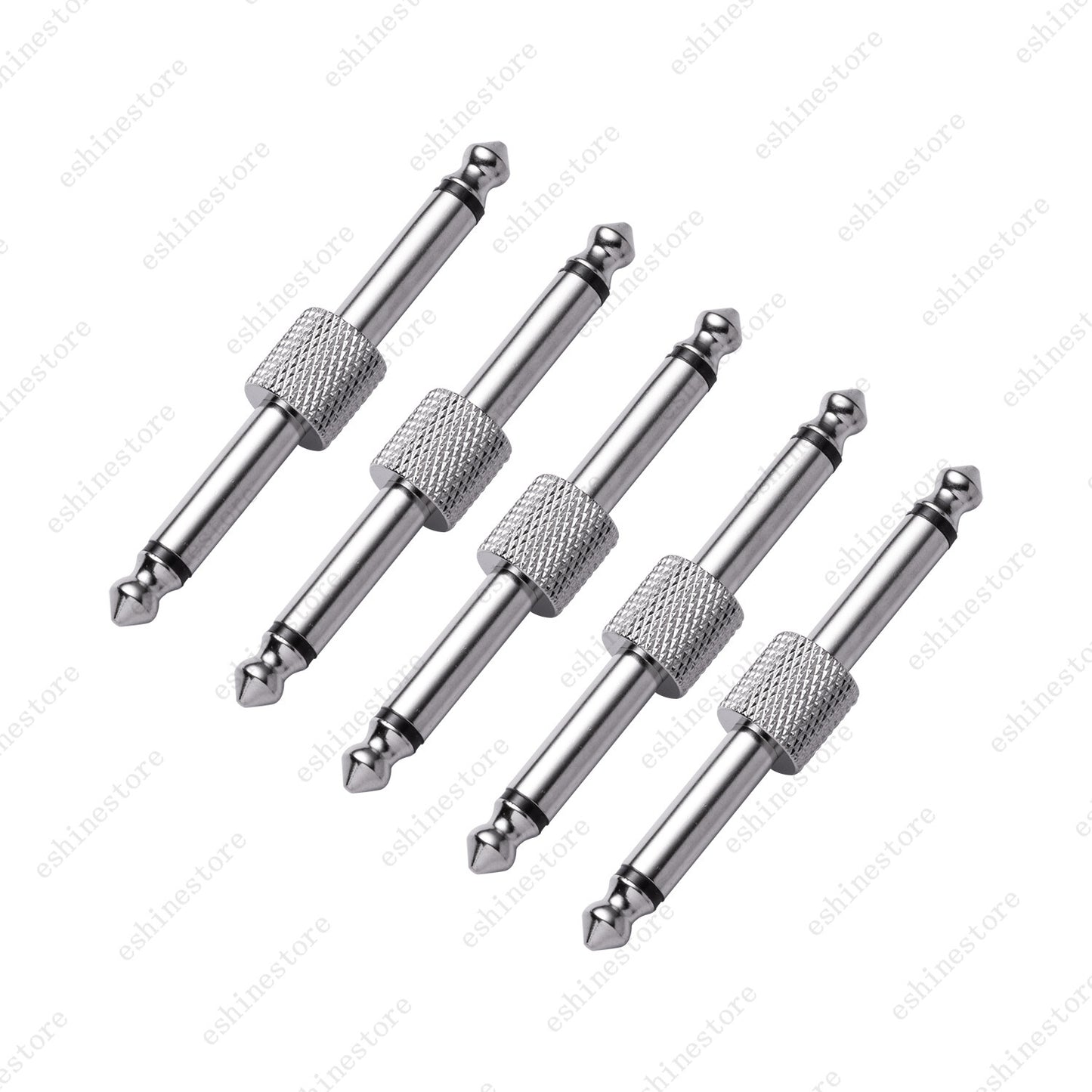 1/4 inch 6.3mm Guitar Effect Pedal Coupler Connector Audio Adaptors Connecting