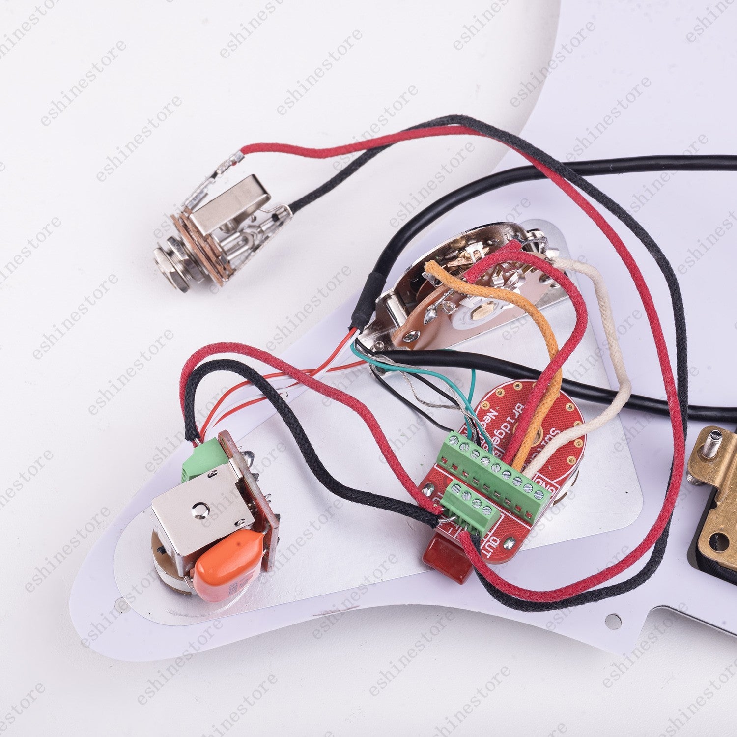 Solderless HH Wiring Harness Brass Shaft Pots Push-Push Coil Splitting for Strat