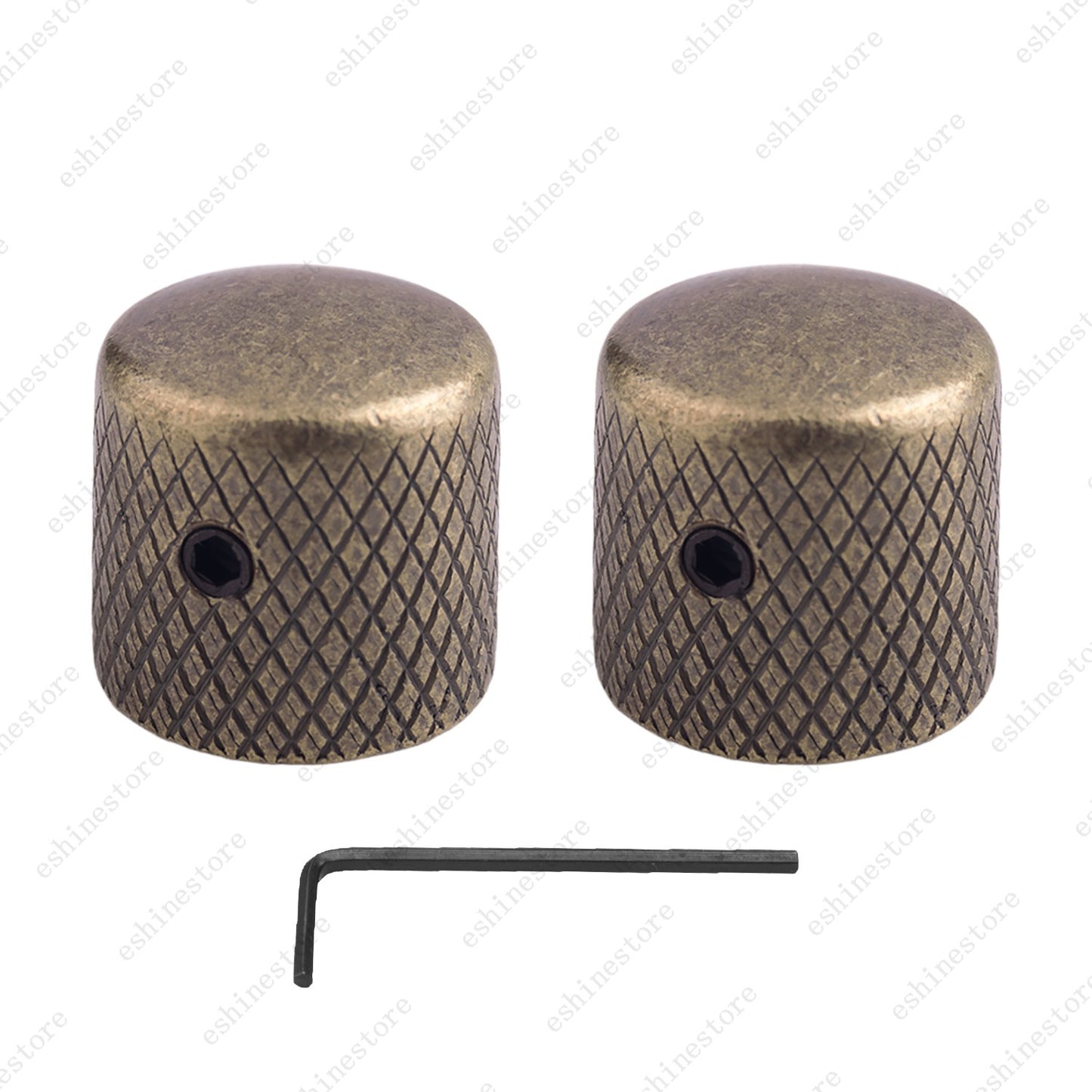 1/2/3/4 pcs Metal Electric Bass Guitar Volume Tone Control Dome Knobs-18 Splines