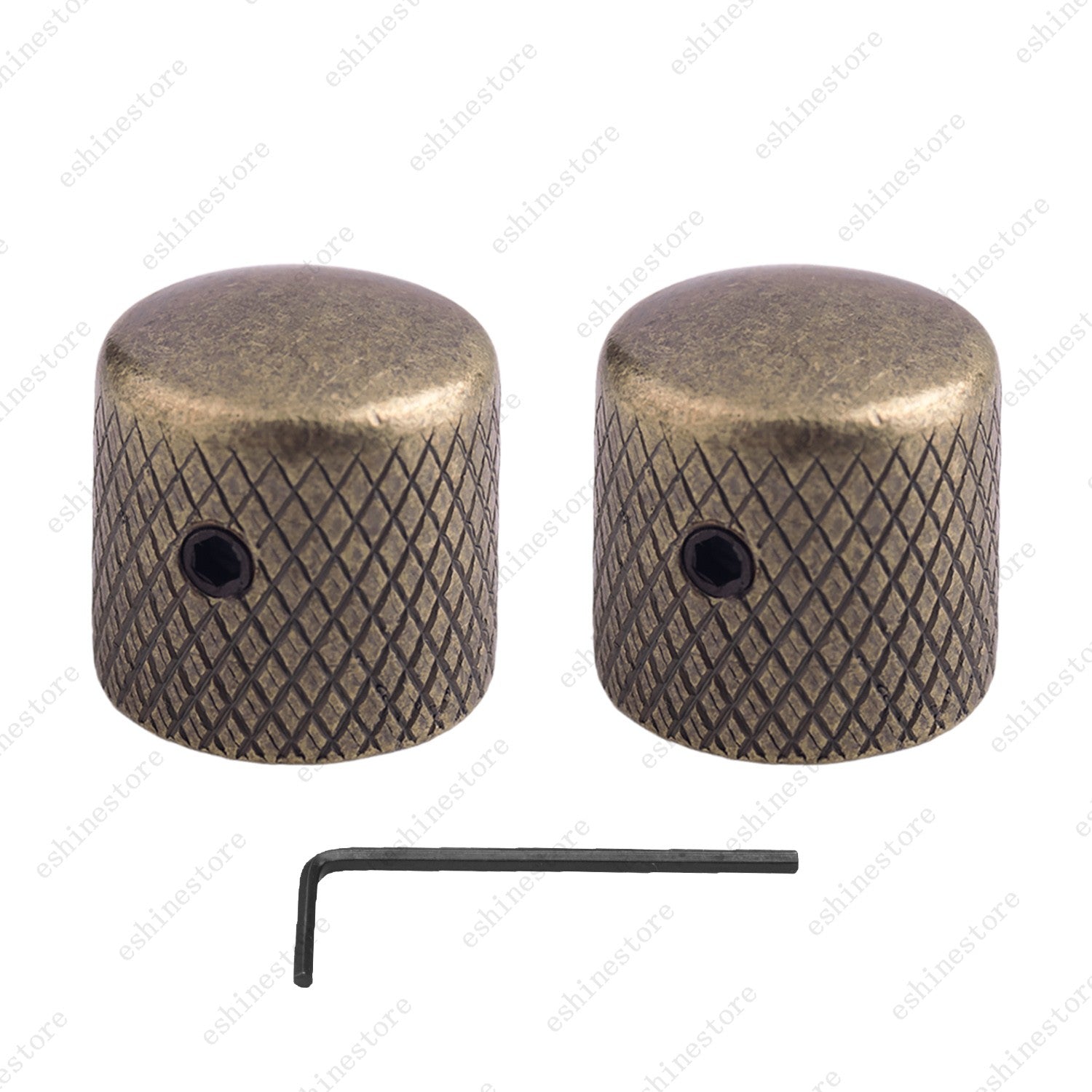 1/2/3/4 pcs Metal Electric Bass Guitar Volume Tone Control Dome Knobs-18 Splines