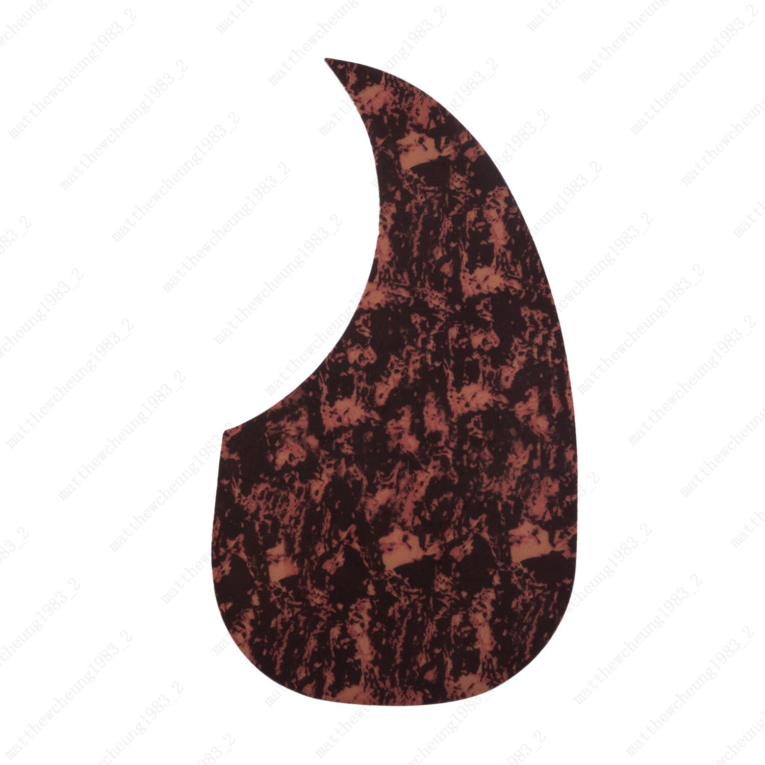 Acoustic Guitar Water Drop Shape Pickguard Fit 40/41'' Self Adhesive Multicolor