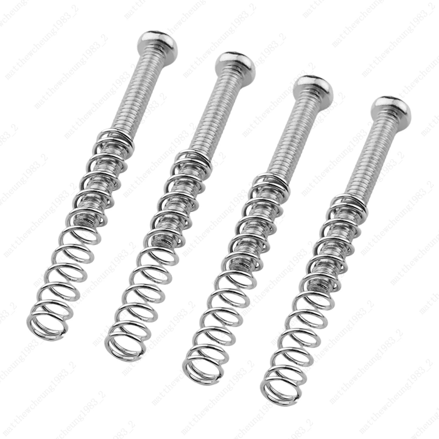 4 Pcs Guitar humbucker pickup Height Adjustment screws and springs-1/8''