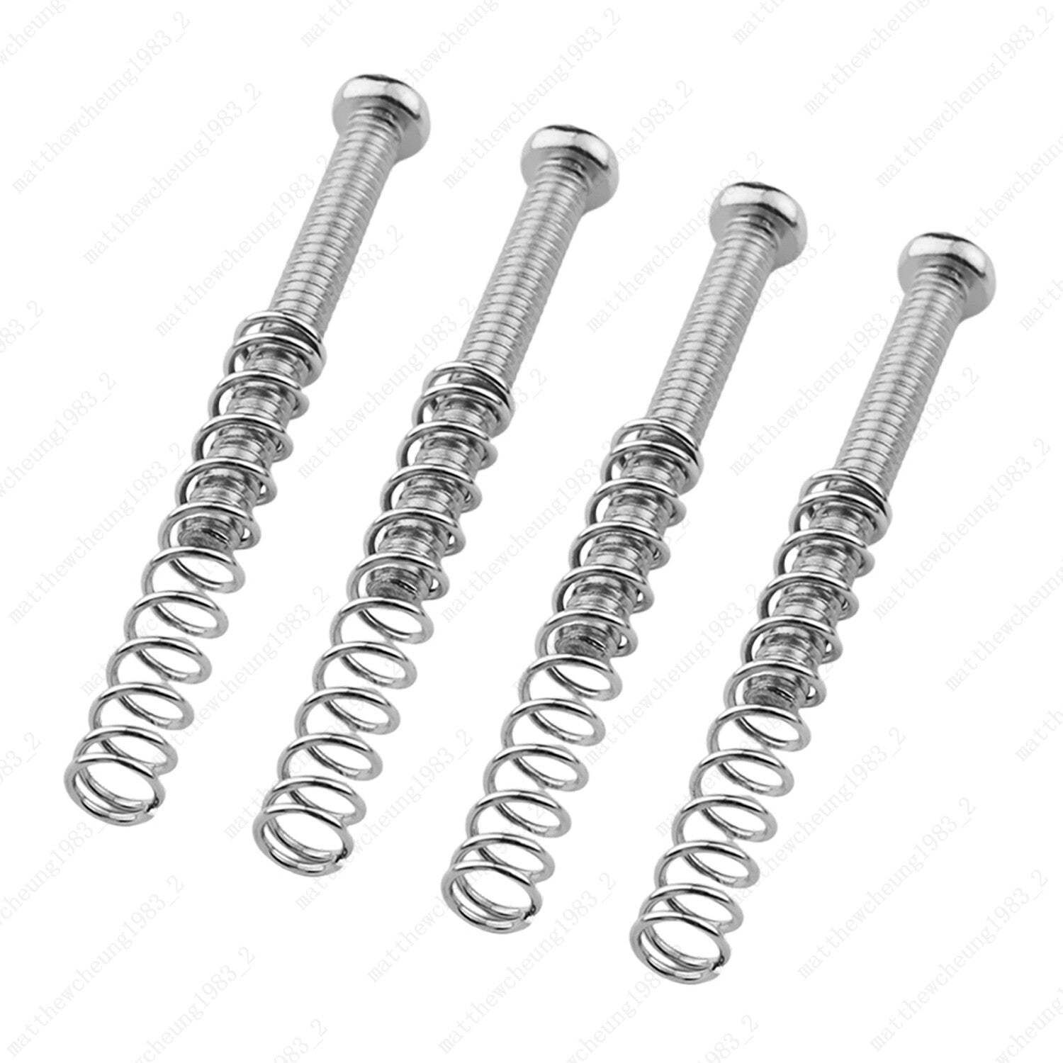 4 Pcs Guitar humbucker pickup Height Adjustment screws and springs-1/8''