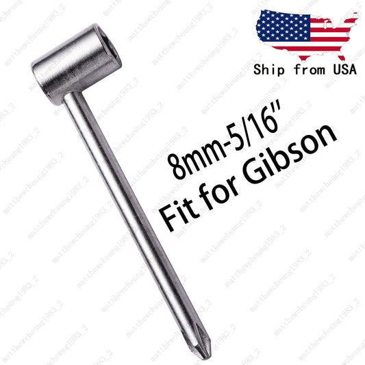8mm 5/16" Metal Guitar Truss Rod Adjustment Wrench Tool Fit for Gibson Guitar