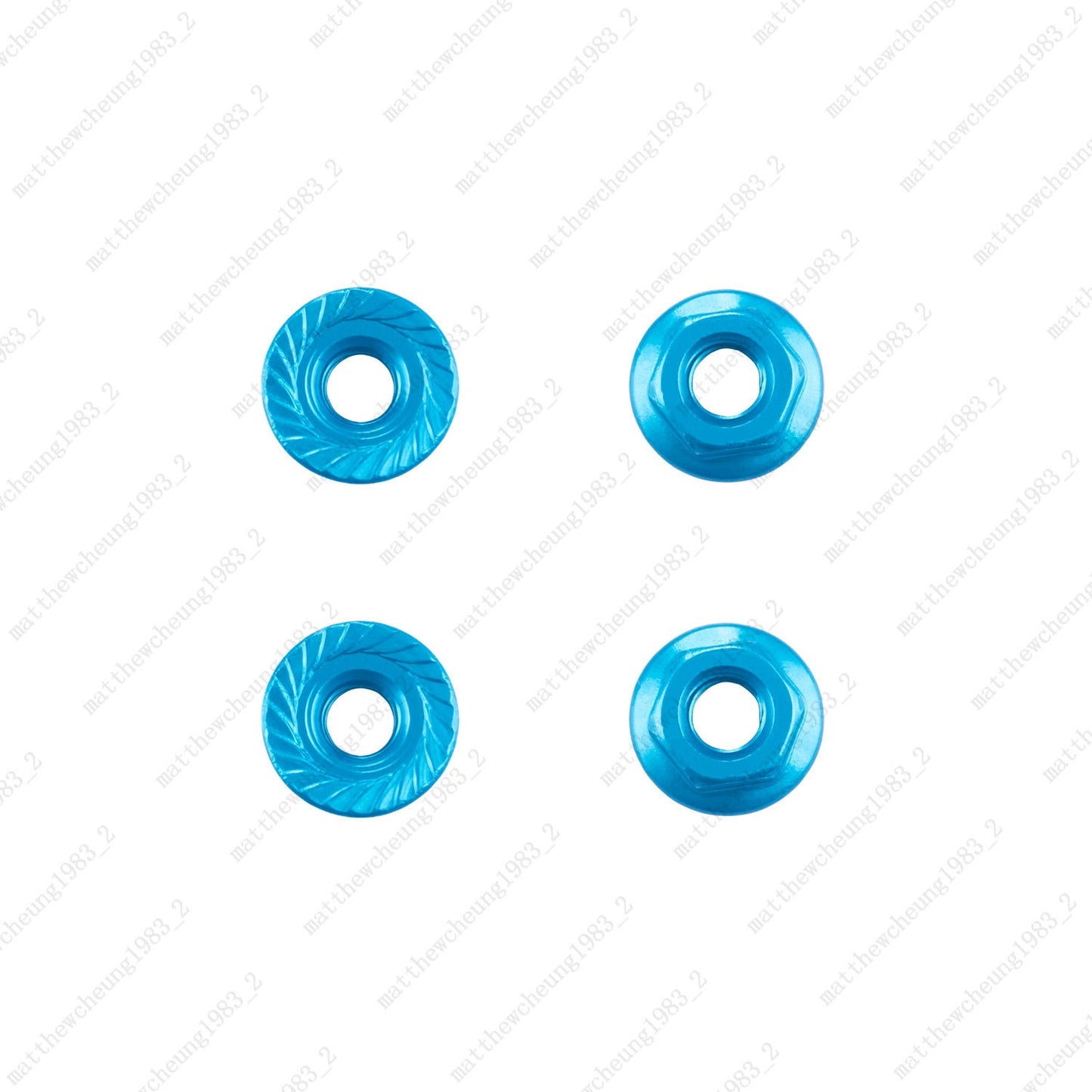 4pcs 8-Color M4 Flange Nuts - 1:10 RC Car Premium Upgrade Replacement