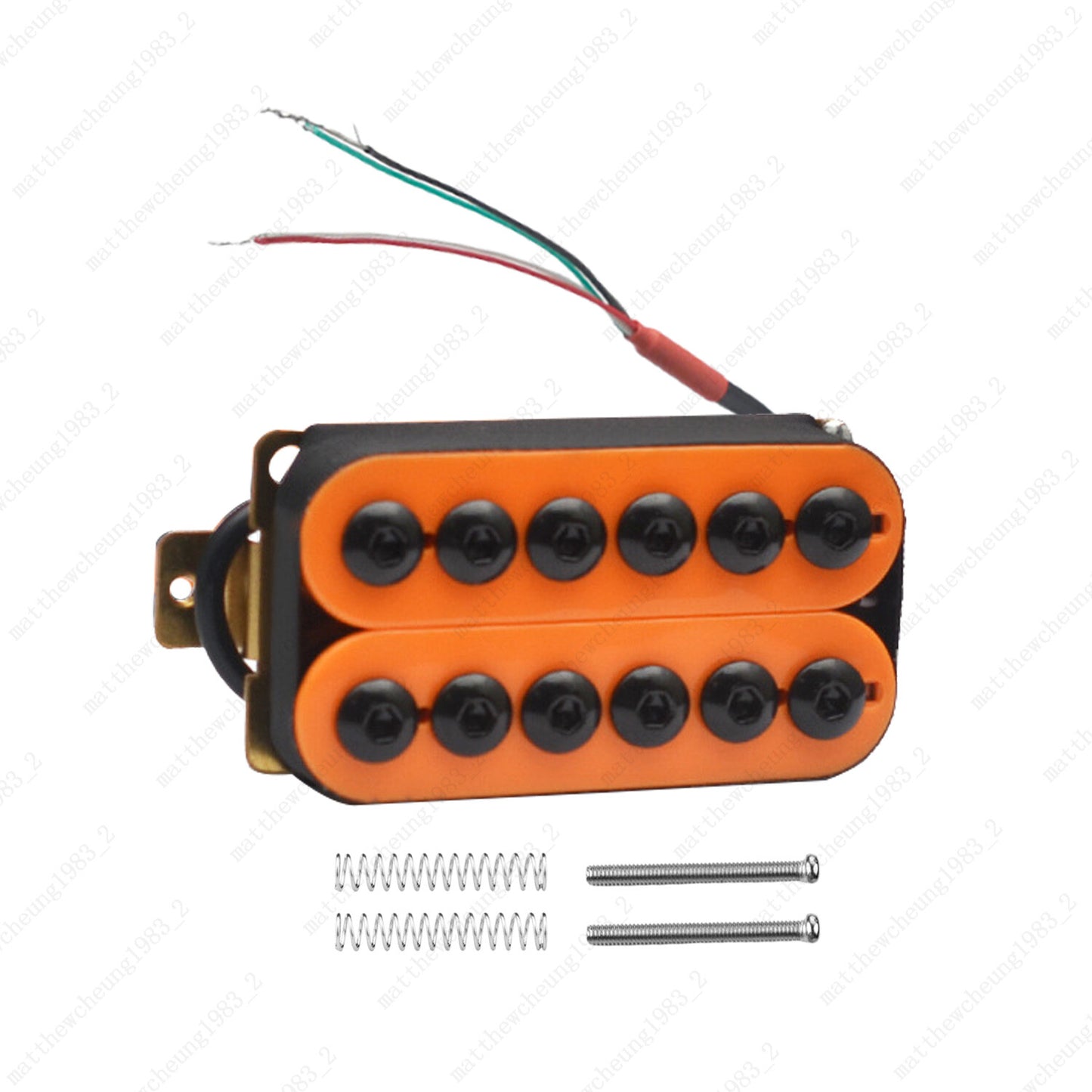 Alnico V Humbucker Pickups - Double Coil for Guitar - High Output Umbrella Head