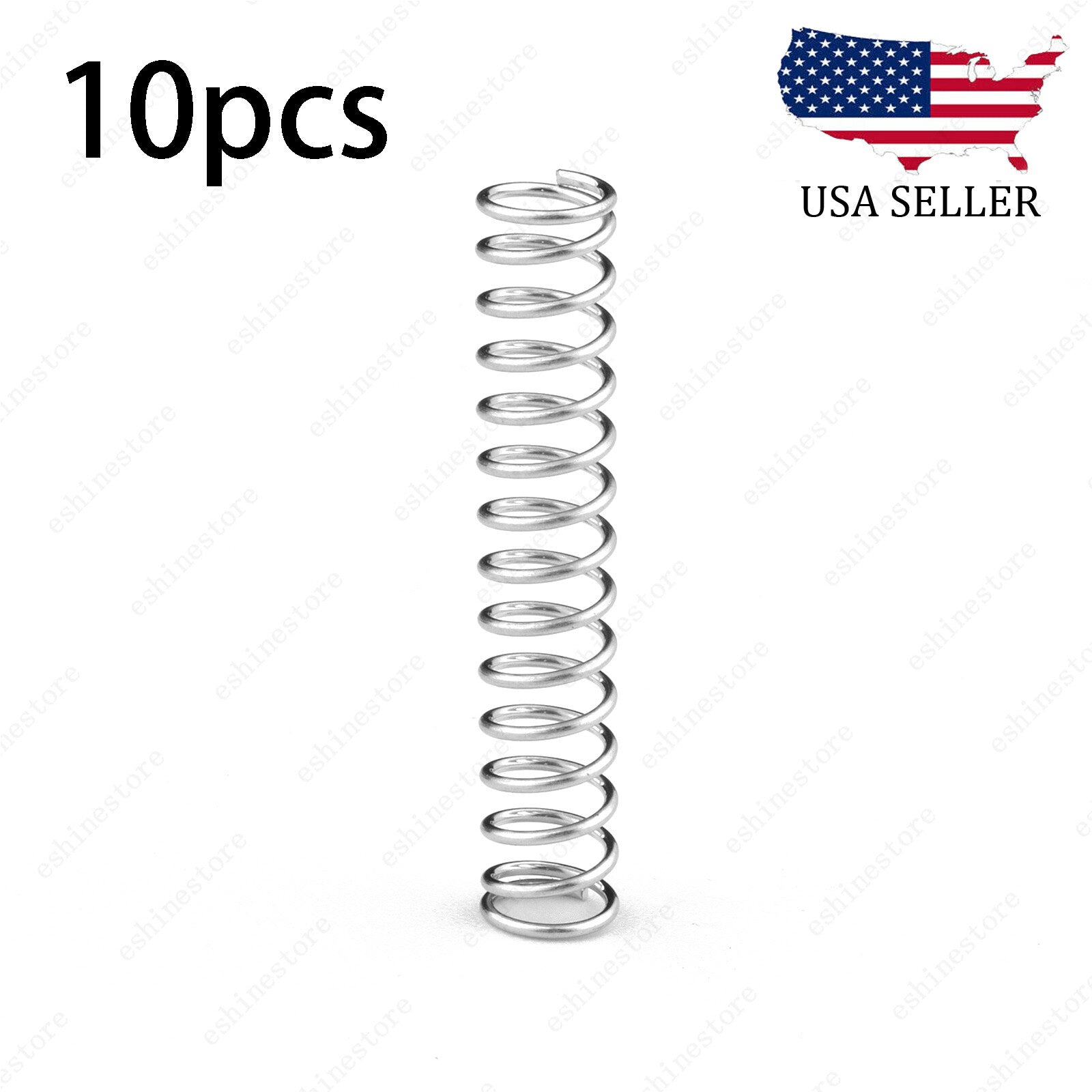 10x Nickel 4.7x25mm Straight Humbucker Pickup Spring adjustment Mounting Springs