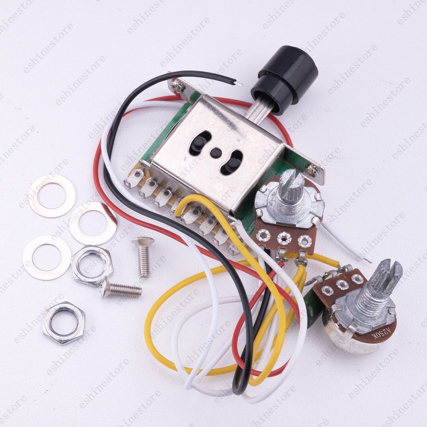 Electric Guitar Circuit Assembly 1T1V 250K 3-way Switch Without Socket For Tele