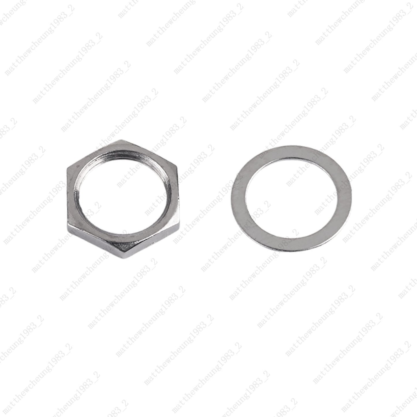 1/2/4pcs M12x1.0 Hex Nut & Washer Replacement for Electric Guitar Toggle Switch
