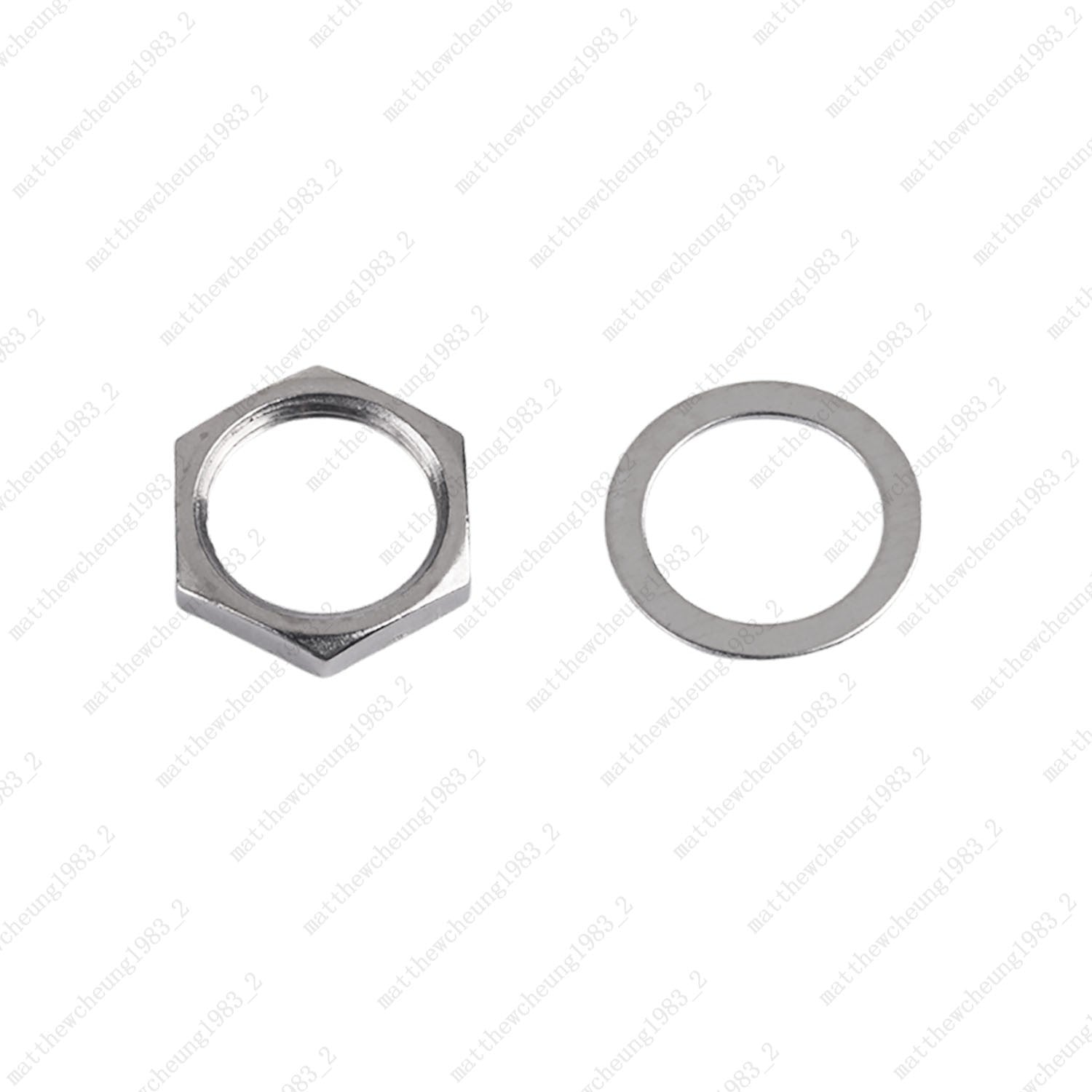 1/2/4pcs M12x1.0 Hex Nut & Washer Replacement for Electric Guitar Toggle Switch