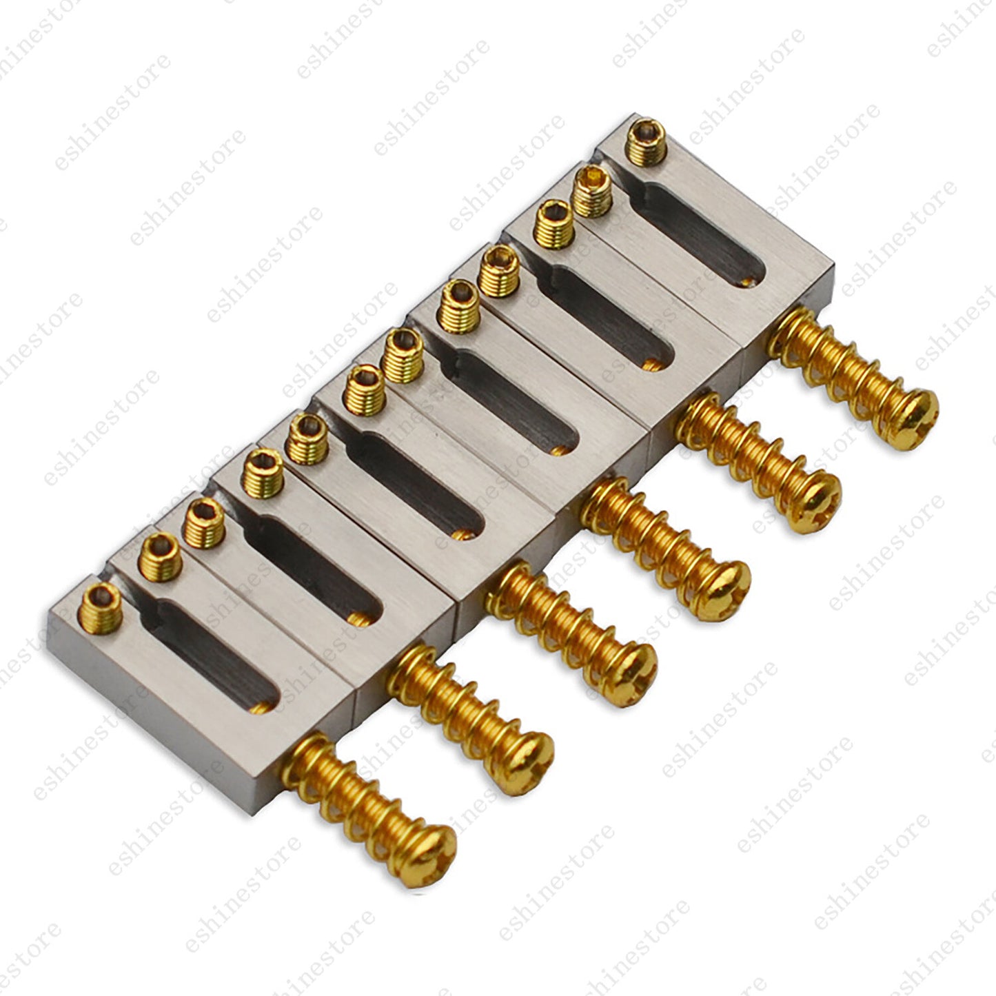 6 Pcs Stainless Steel Guitar Bridge Saddles 10.5mm/10.8mm For Strat Tele