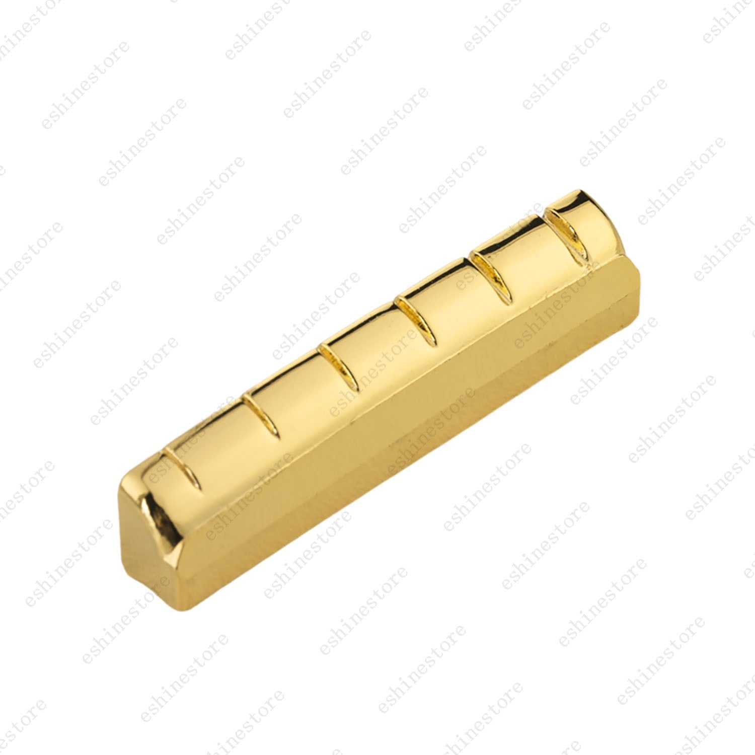 1pc Acoustic Folk Guitar 6 String 43x6x8.2-8.8 Pre-Slotted Flat Bottom Brass Nut