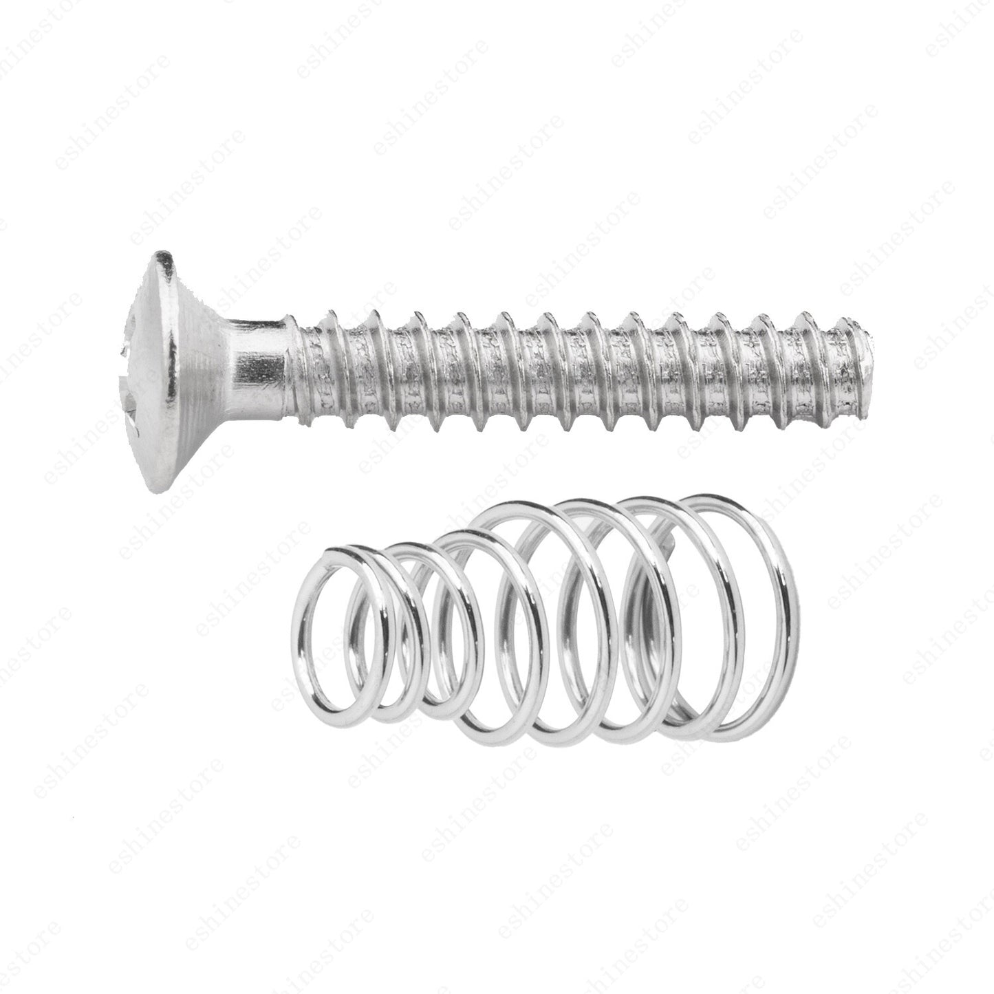 6x Single coil pickup mounting Countersunk Head Screws & Springs MulitColors