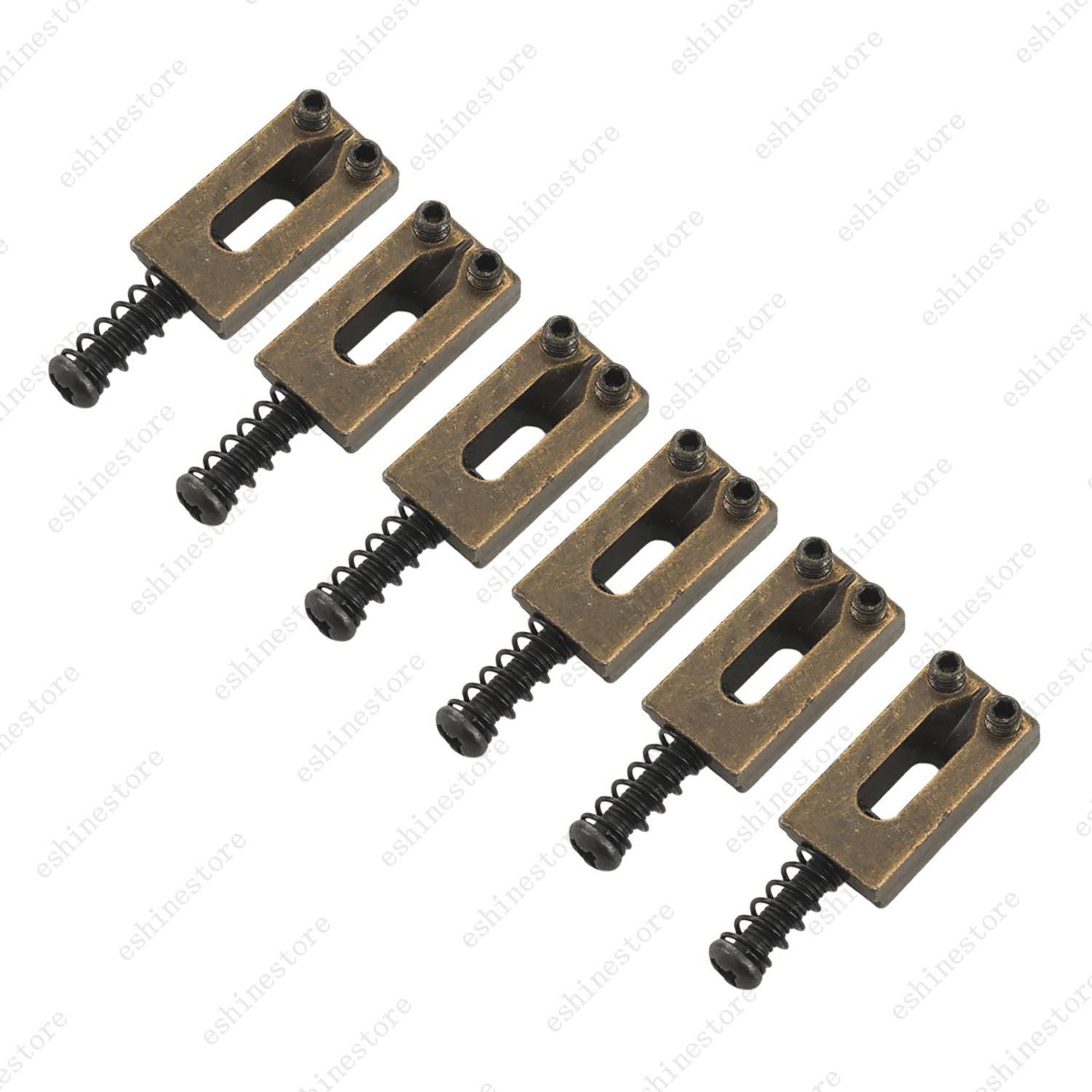 1/6Pcs 10.3mm Guitar Bridge Saddles Replacement For Strat Tele Saddle 5Colors