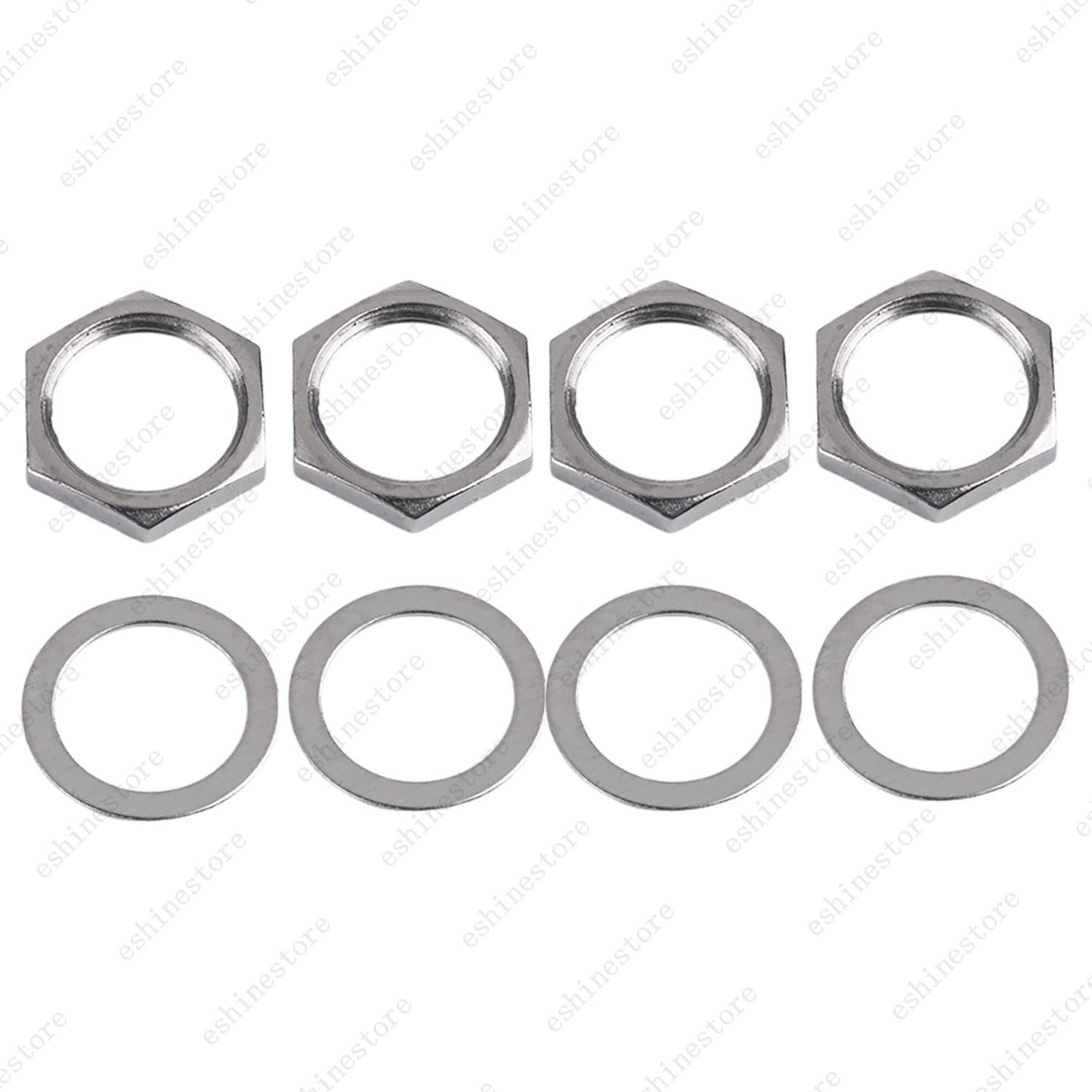1/2/4pcs M12x1.0 Threaded Nut & Washer for Guitar 3-Way Guitar Toggle Switch
