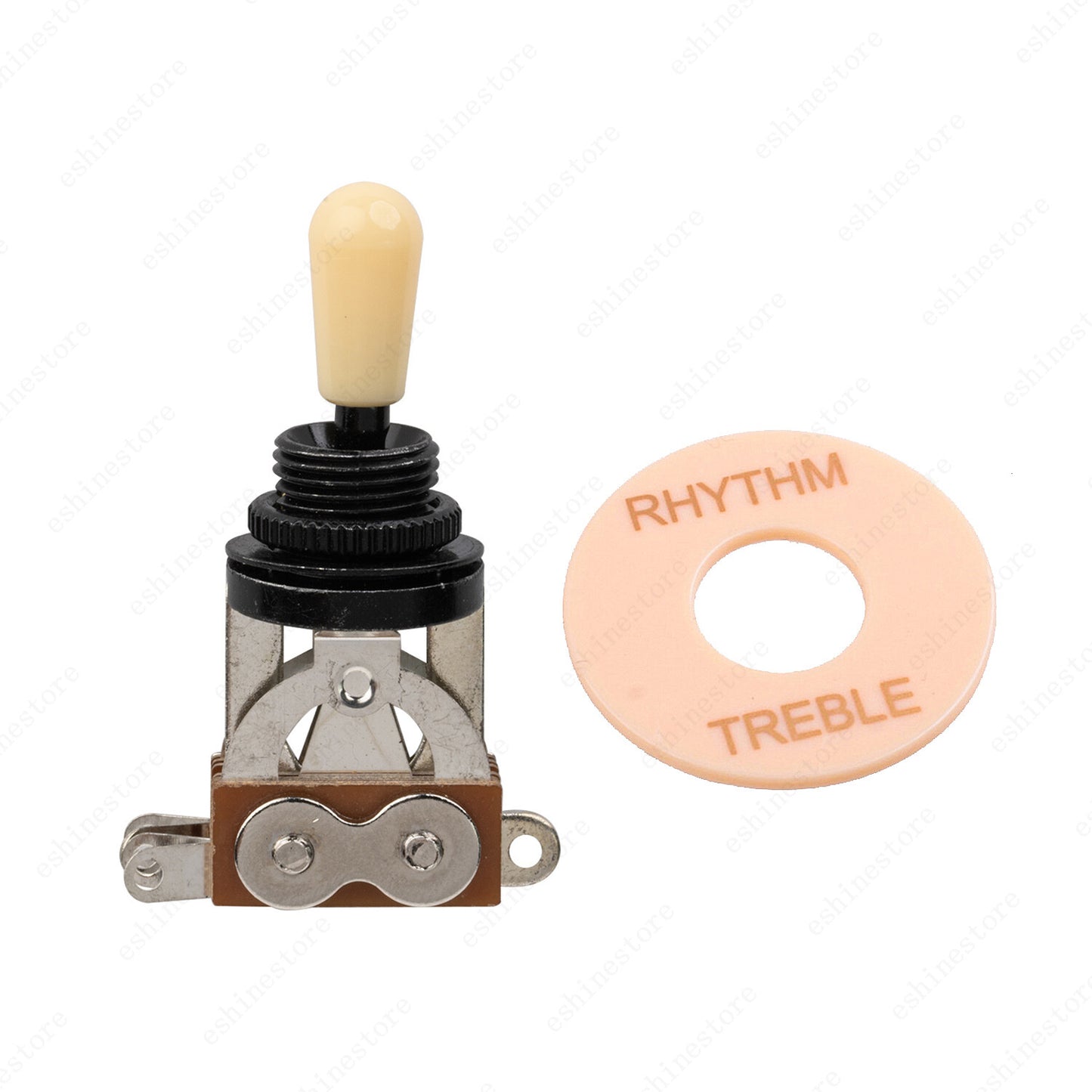 NEW BLACK 3-Way Toggle Switch & Plate For Gibson/Epiphone Les Paul Guitar