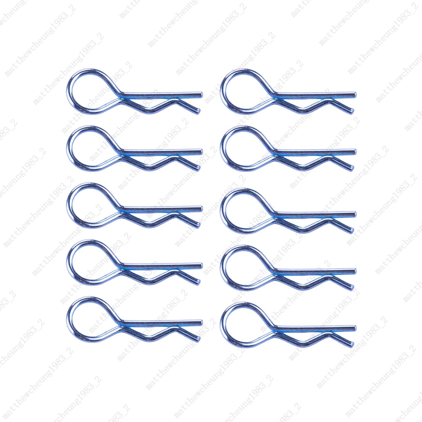 10-Pack Metal R-Clips for RC 1:10 - 24mm Car Parts Fasteners (5 Colors)​