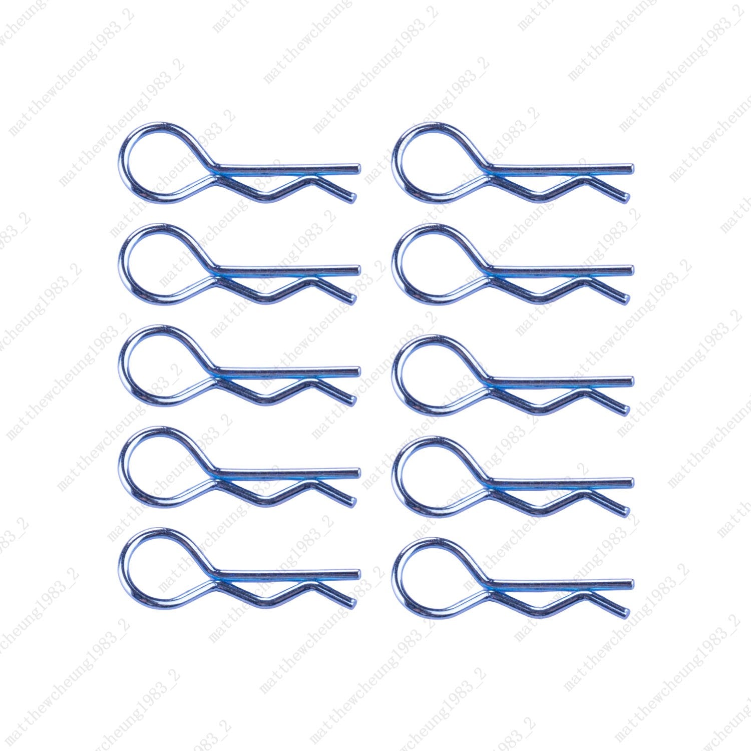 10-Pack Metal R-Clips for RC 1:10 - 24mm Car Parts Fasteners (5 Colors)​
