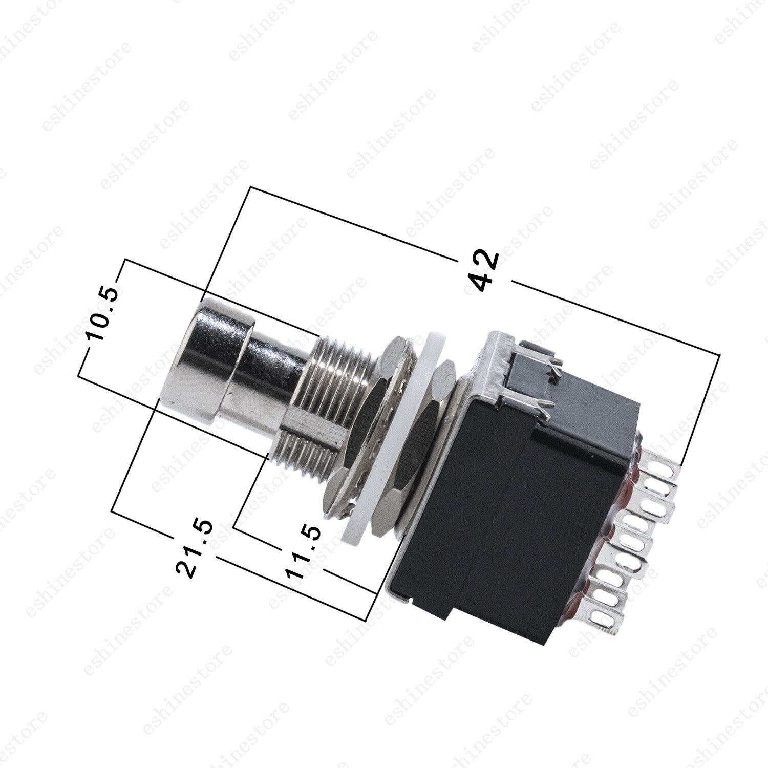 1 Pcs Guitar Effects Pedal Metal Effects Pedal Switch 9-pin Stomp Foot Switch