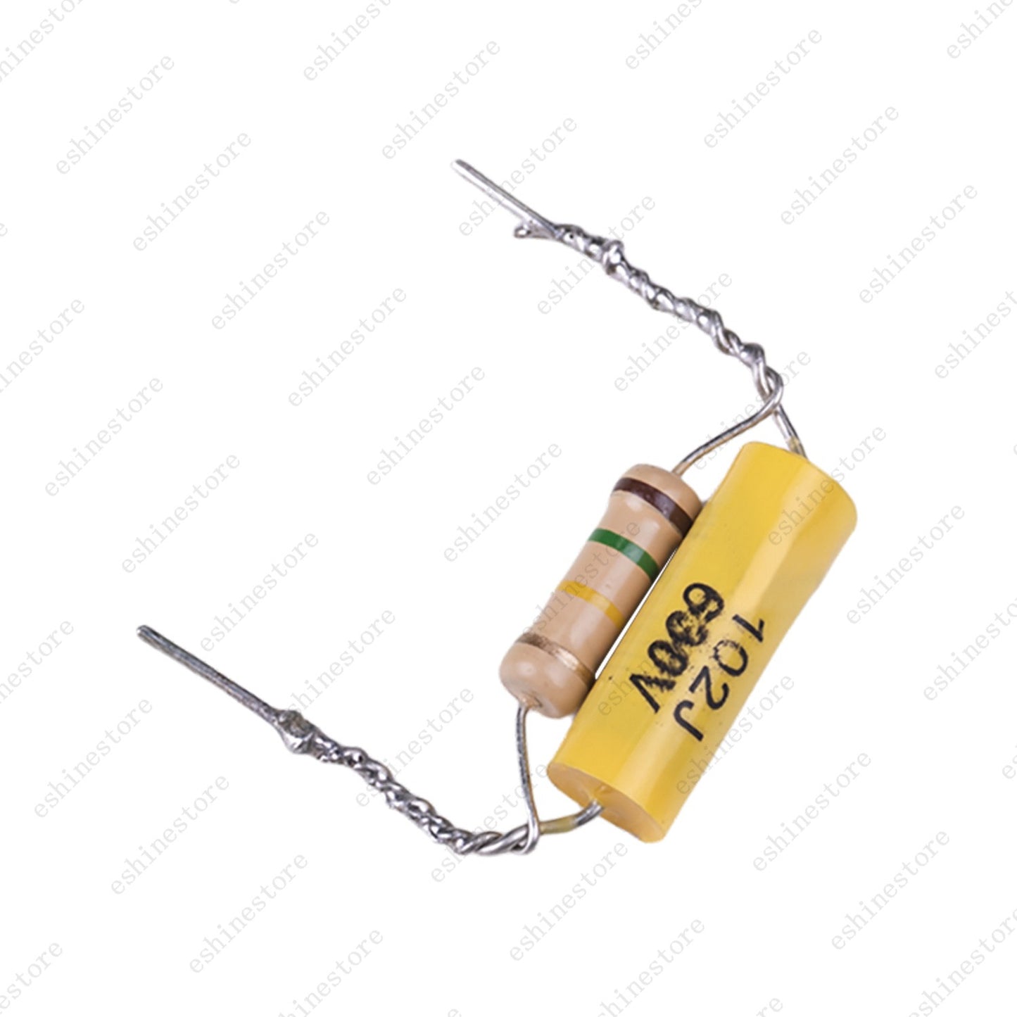 2pcs Treble Volume Bleed Circuit Kit .001uf Axial Through-Hole Cap 150k Resistor