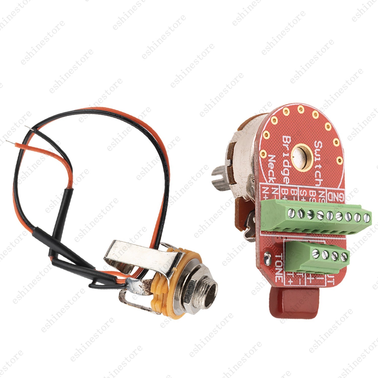 Solderless Loaded Control Plate Pre-Wired 3-Way Switch Wiring Harness for Tele