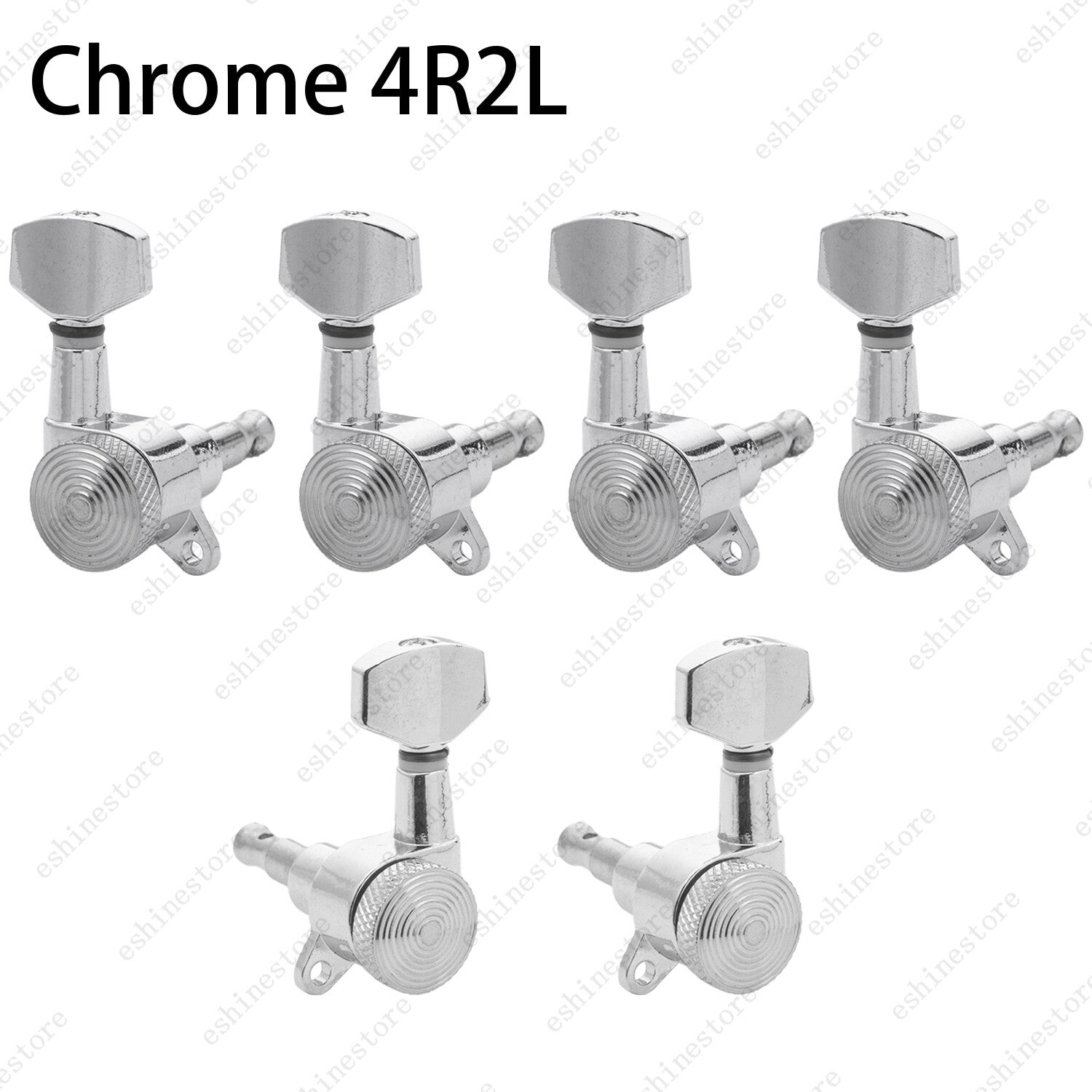 Inline Guitar Tuning Peg Locking Tuners Machine Heads Key 1:18 for Strat ST
