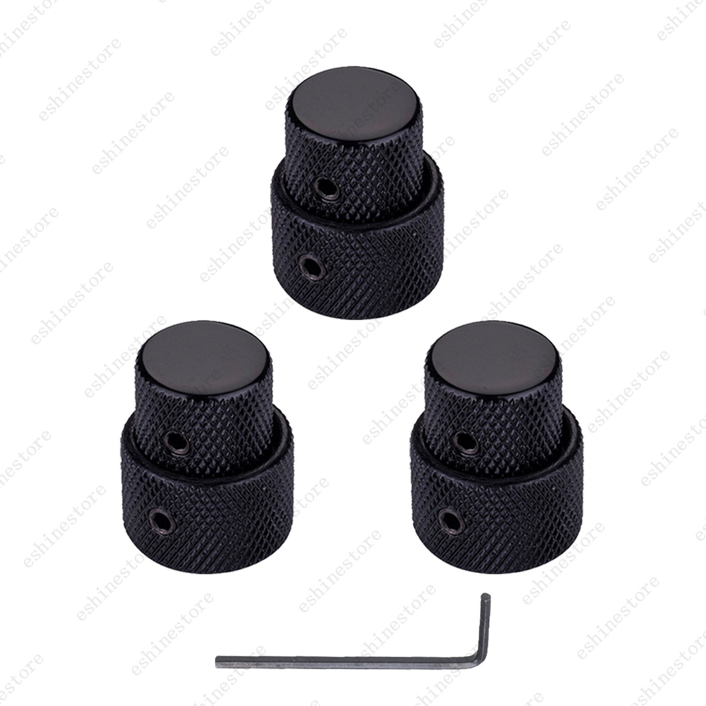 1/2/3/4Pcs Metal Dual Concentric Stacked Control Knobs for Electric Bass Guitars