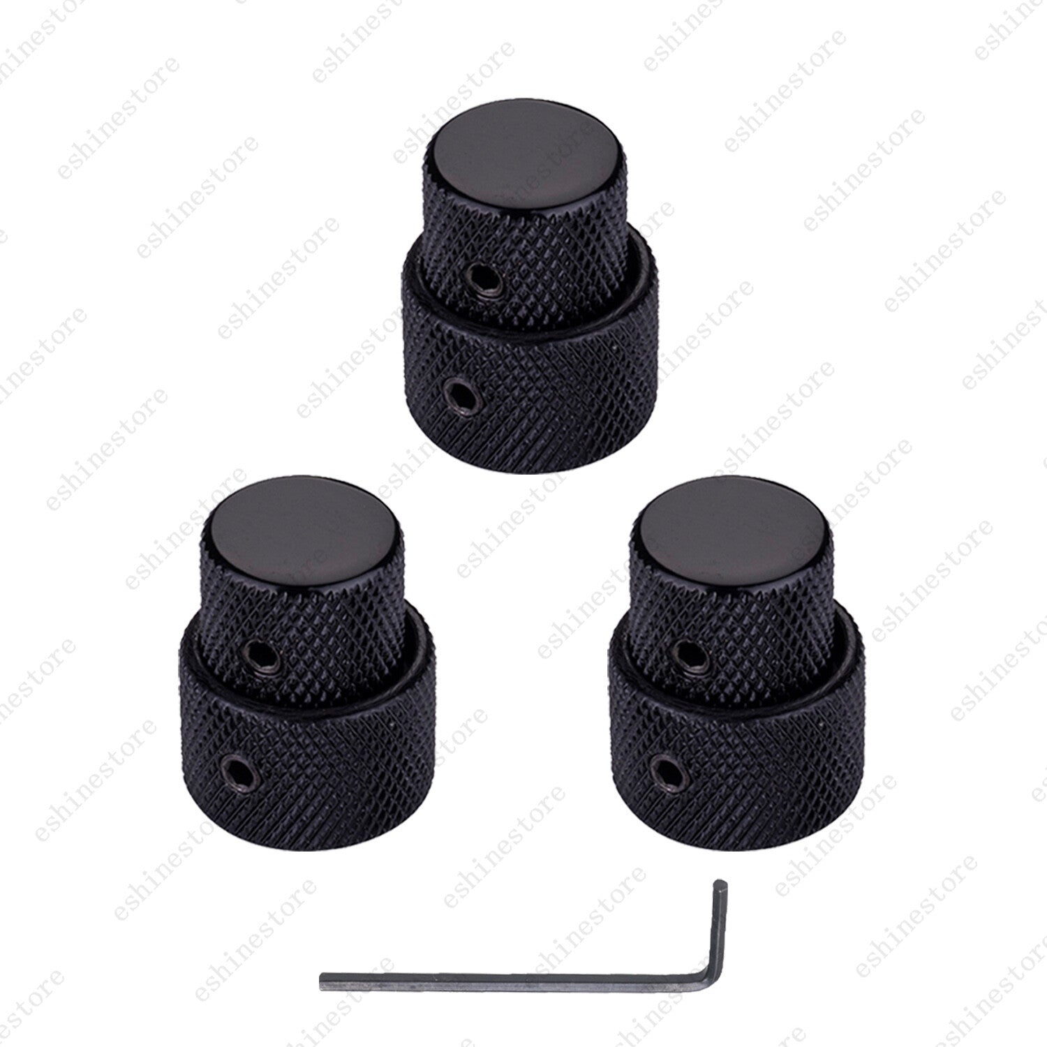 1/2/3/4Pcs Metal Dual Concentric Stacked Control Knobs for Electric Bass Guitars