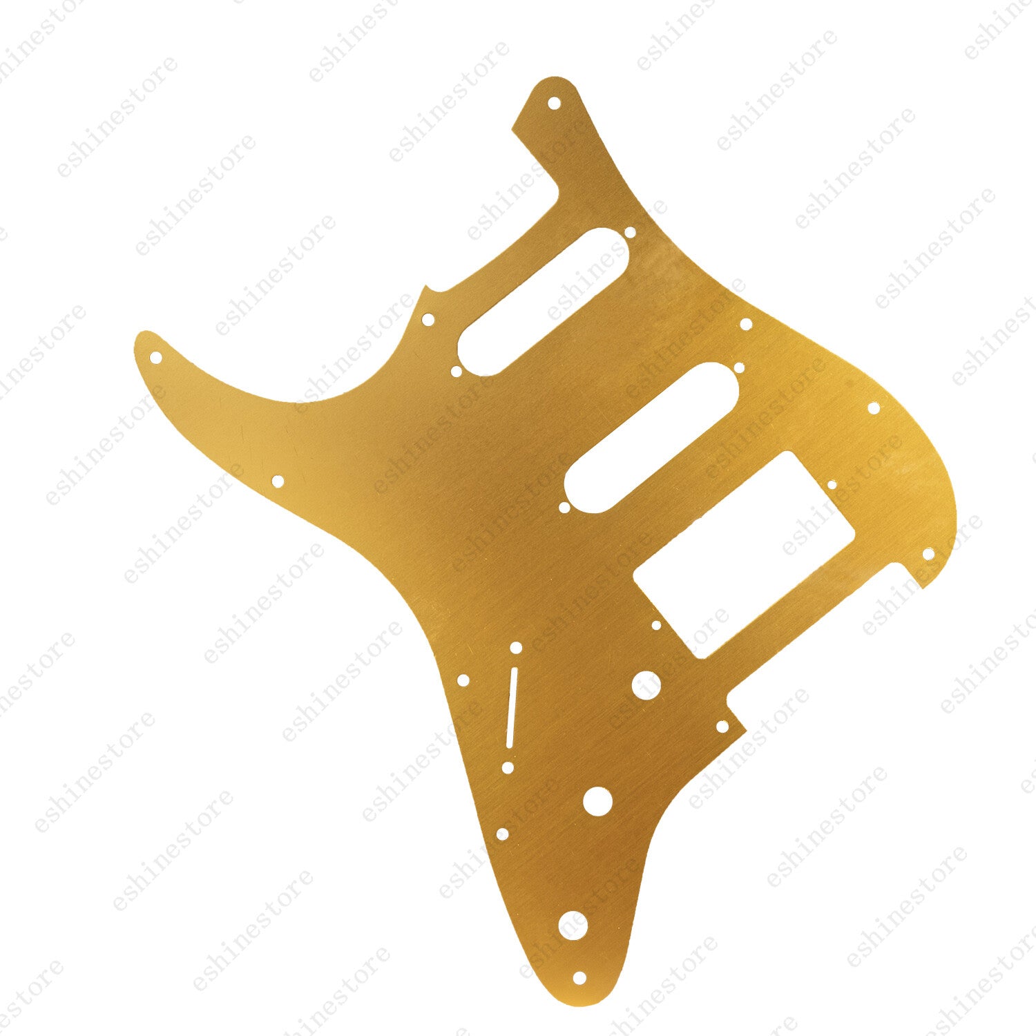 11-Hole Metal Matte Aluminum Anodized ST HSS Pickguard For Fender Strat orangish
