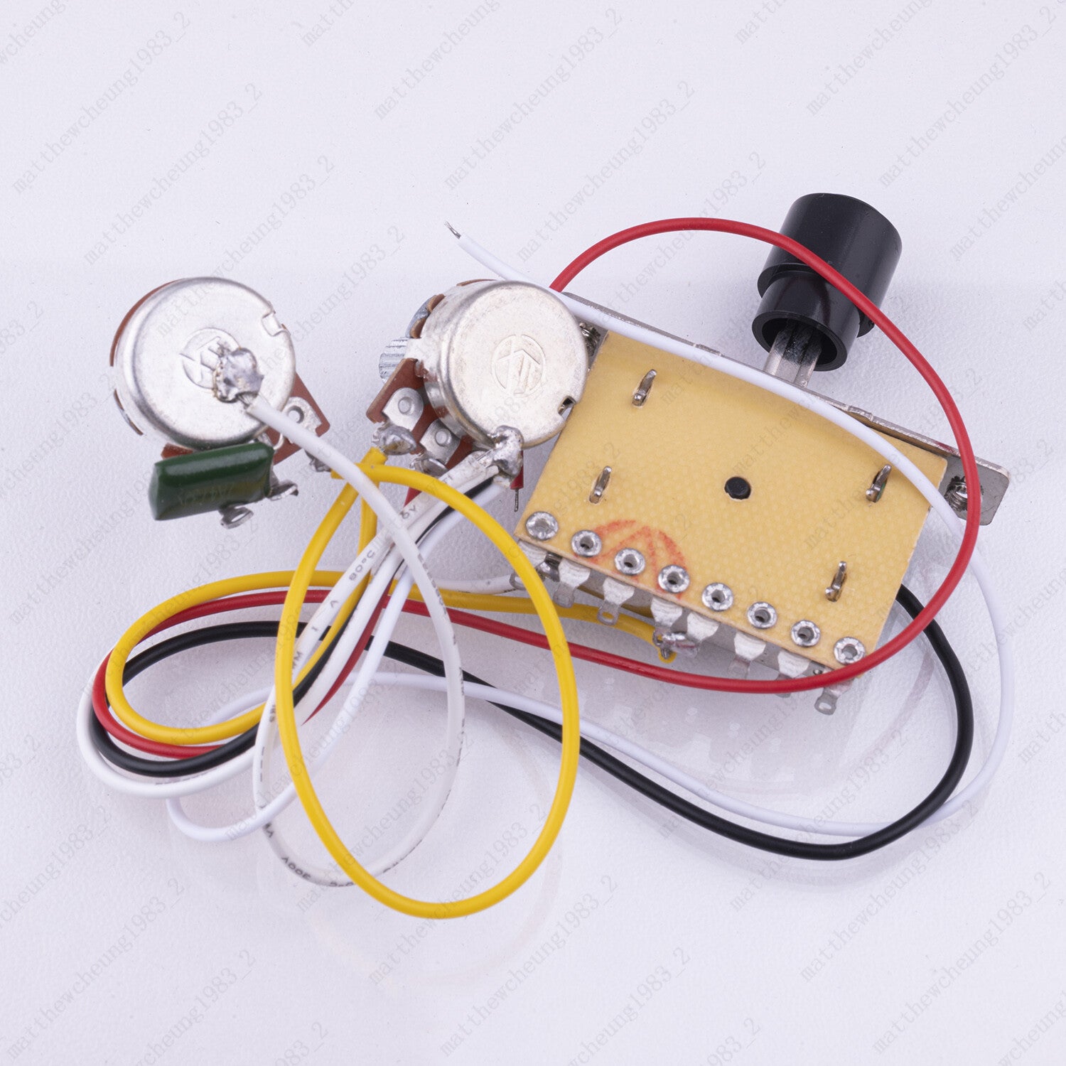 Electric Guitar Circuit Assembly 1T1V 250K 3-way Switch Without Socket For Tele