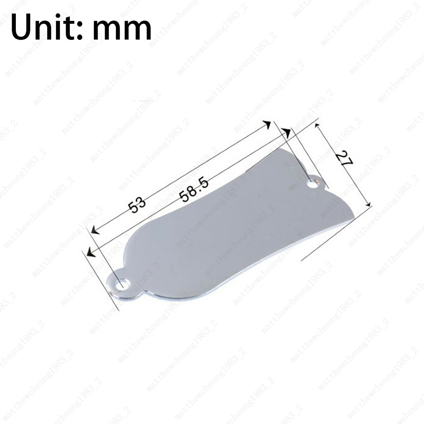 3 COLOR 2 Hole Guitar Truss Rod Cover Metal Truss Rod Cover  For GIBSON Les Paul