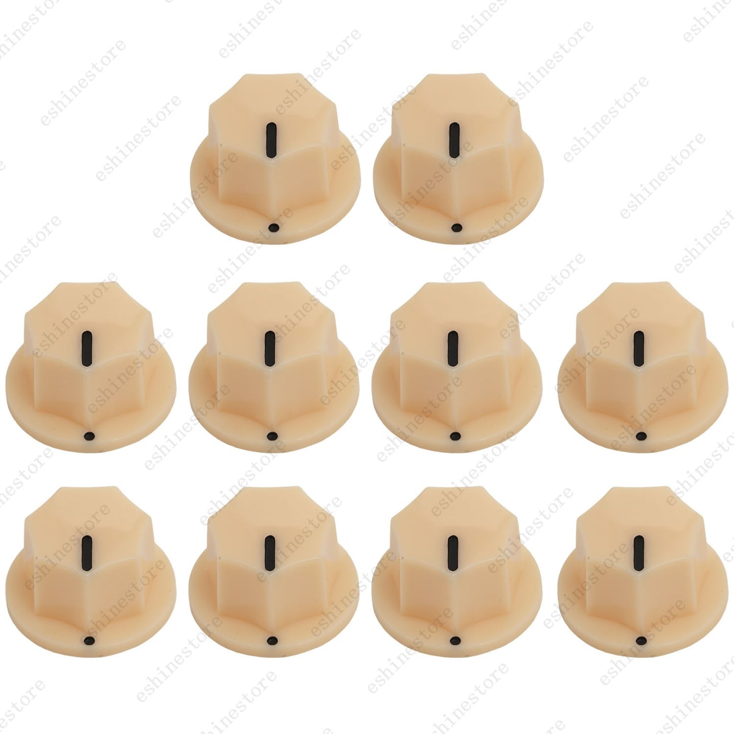 1/5/10Pcs Guitar Knobs Volume Tone Control Knobs for Jazz Bass , 2 Sizes 4 Style
