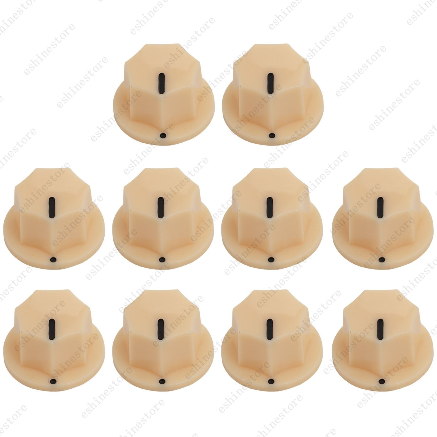 1/5/10Pcs Guitar Knobs Volume Tone Control Knobs for Jazz Bass , 2 Sizes 4 Style
