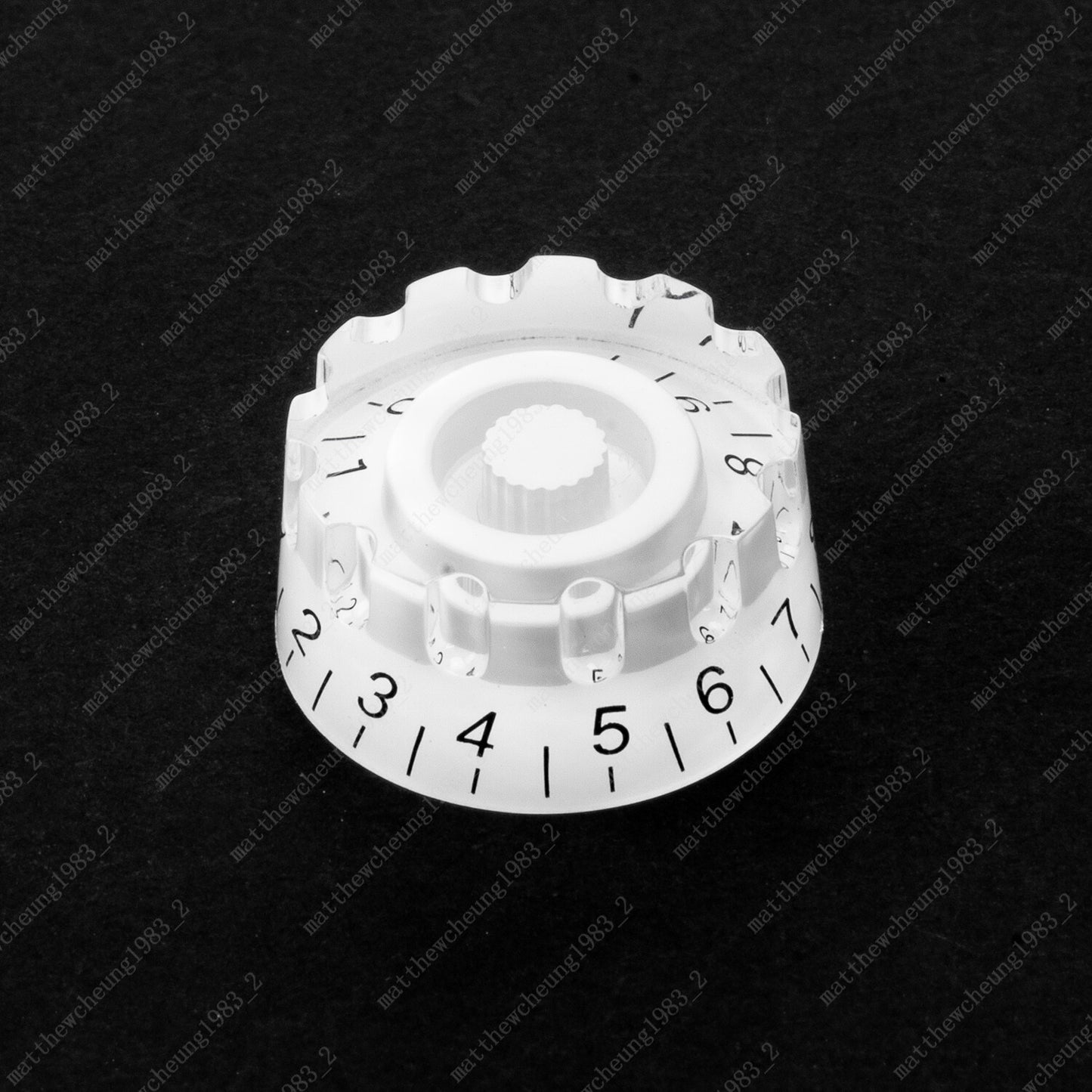 4x White LP Guitar Knurled Control Knobs Speed Metric Knob Fits Les Paul SG