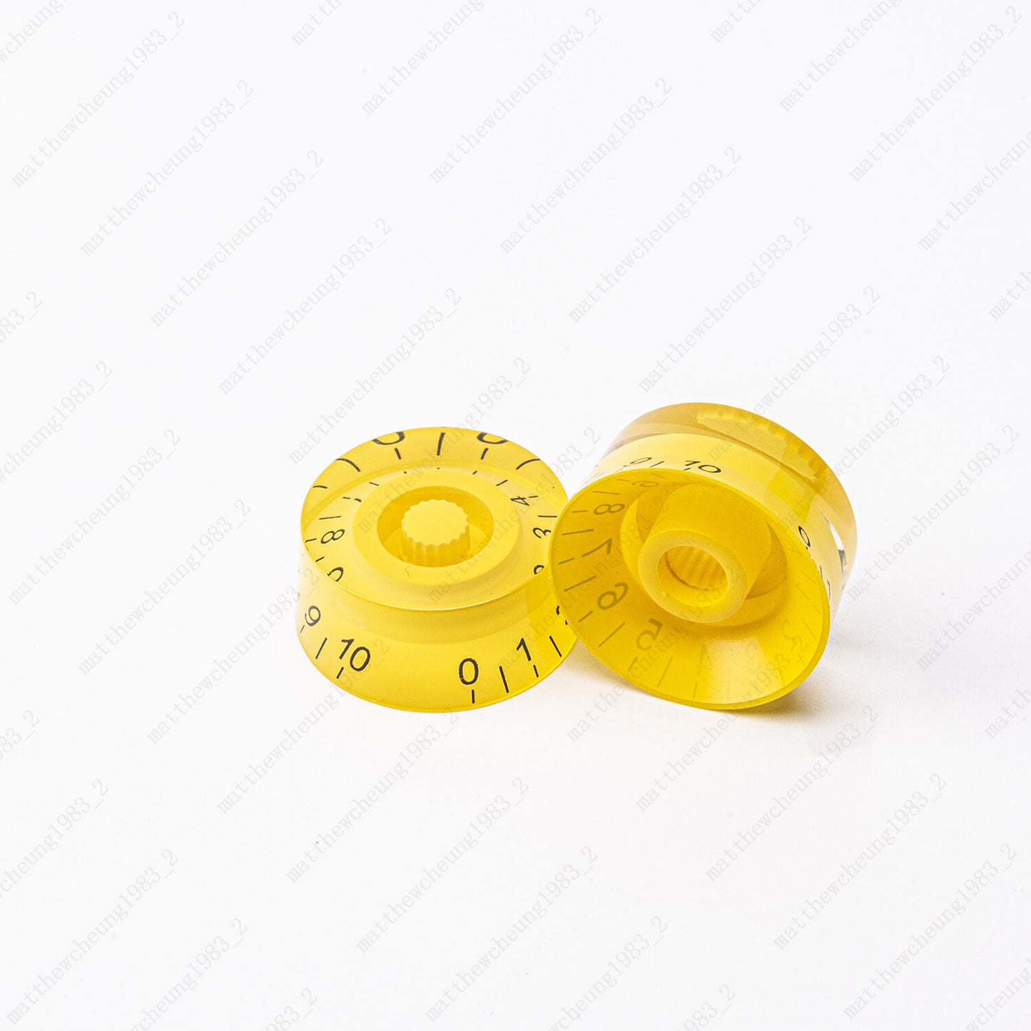4 Pcs Yellow Electric Guitar Control Knobs Speed Knobs Fits Les Paul SG Guitar
