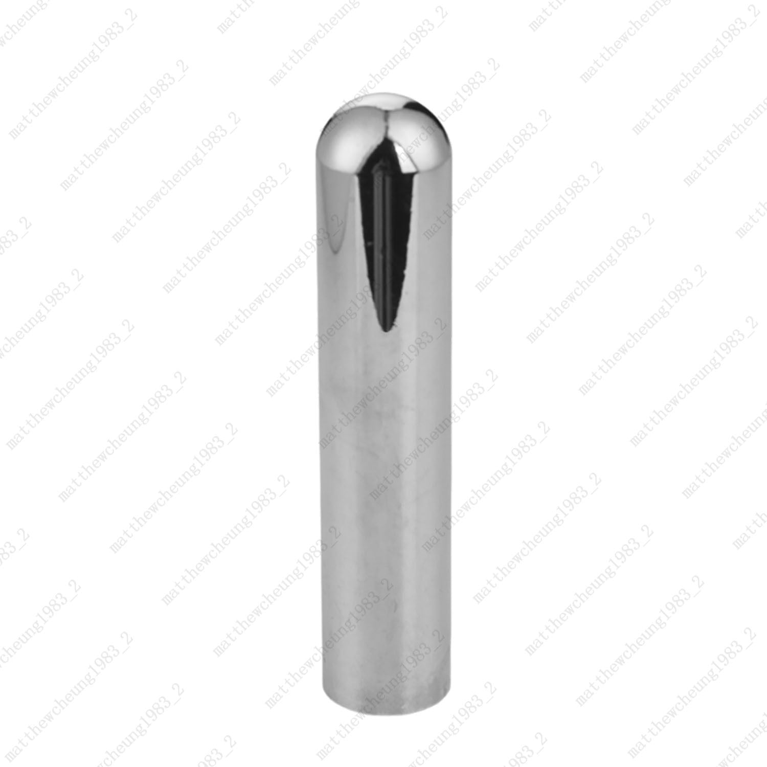 1pc 83MM Guitar Metal Roundnose Solid Tone Bar Lap Slide for Guitar Bass -Chrome