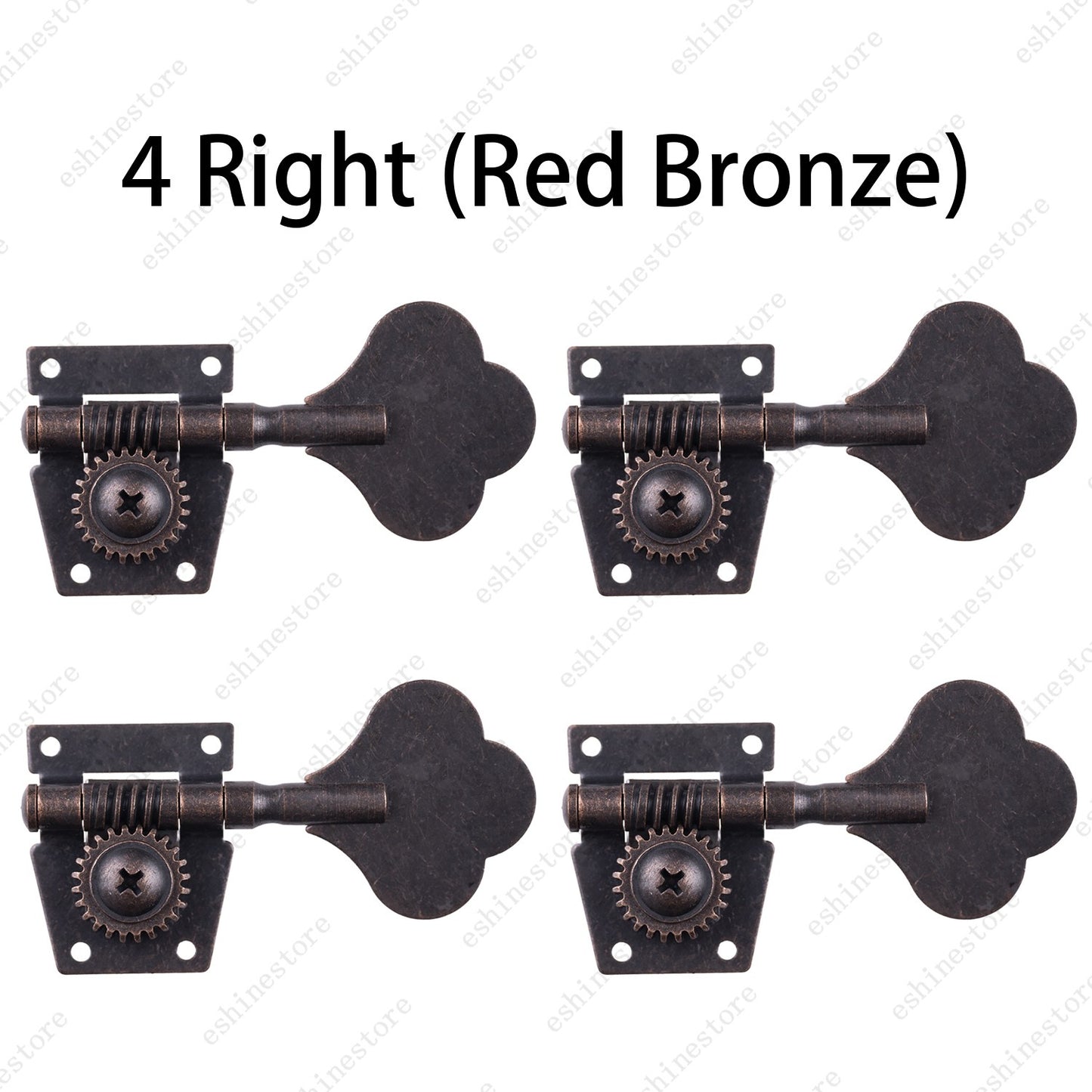 Relic Bass Vintage Open Machine Heads-1:25 Ratio Gear Tuning Key-Red Bronze