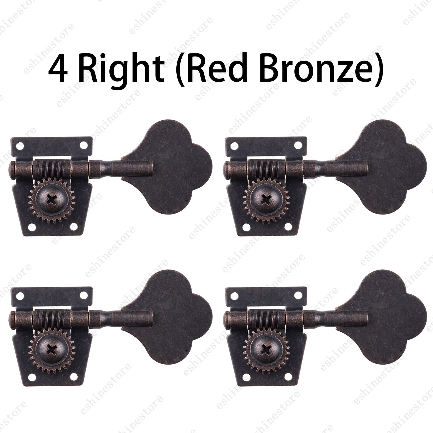 Relic Bass Vintage Open Machine Heads-1:25 Ratio Gear Tuning Key-Red Bronze